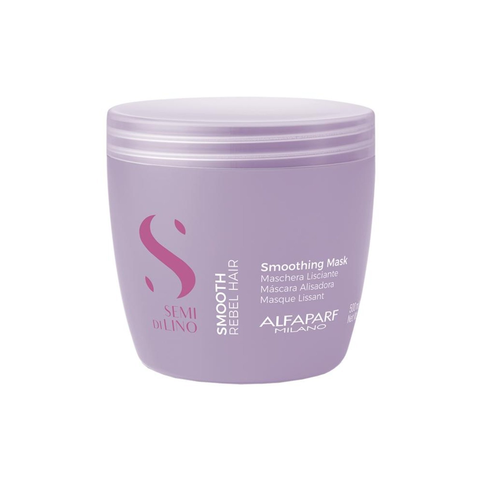 Vista 2 Alfaparf Semi Di Lino Smooth Máscara 500ml Alfaparf Milano incolor lino Alfaparf Milano incolor lino