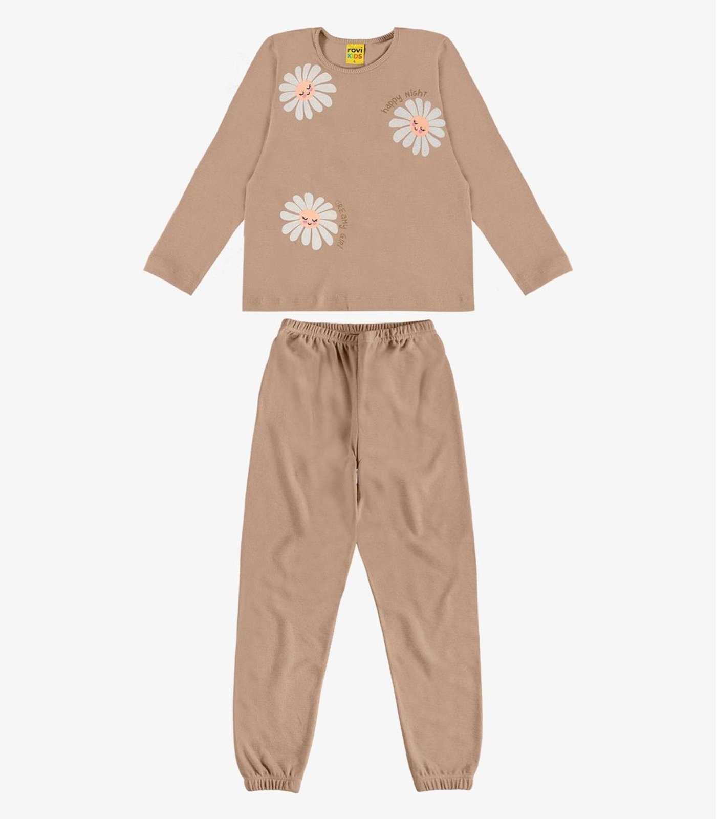 Pijama Malhão Fruit Rovi Marrom