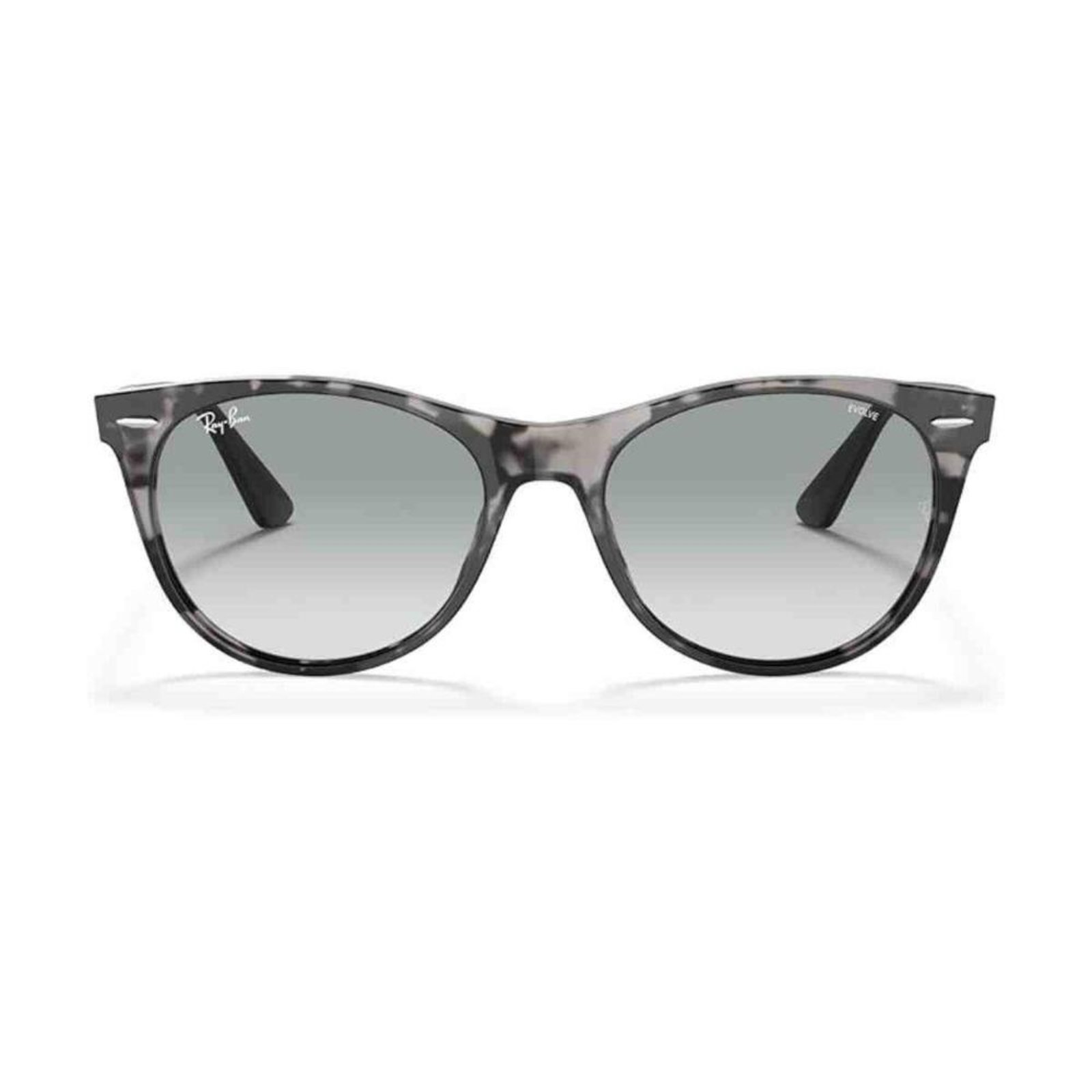 Óculos de Sol Ray Ban Wayfarer II Evolve Fotocromático Cinza Mesclado RB 2185 1250/AD 55-1