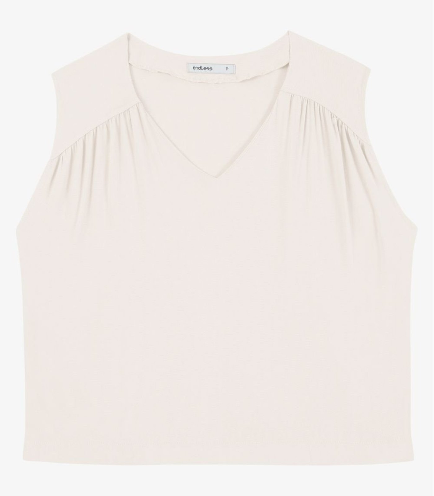 Blusa Feminina Decote Em V Endless Bege