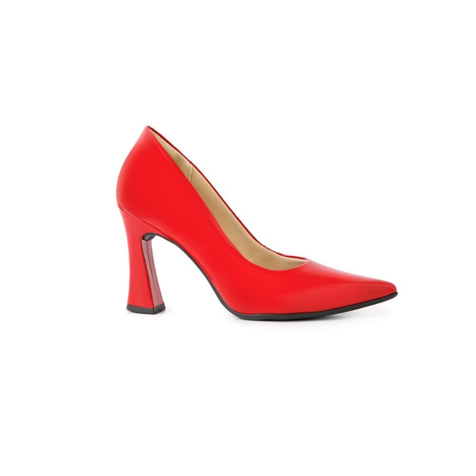 Vista 2 Scarpin Silvana Salto Alto Piccadilly vermelho Piccadilly vermelho