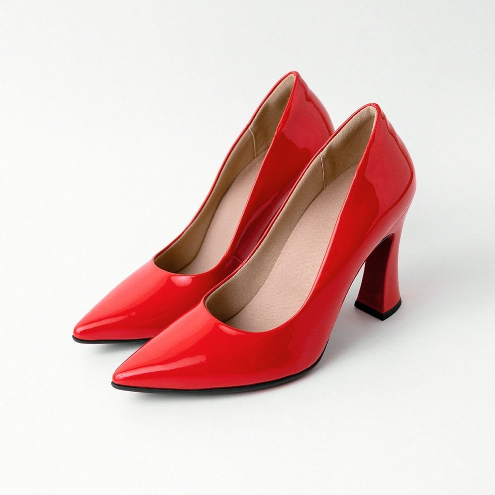 Vista 3 Scarpin Silvana Salto Alto Piccadilly vermelho Piccadilly vermelho