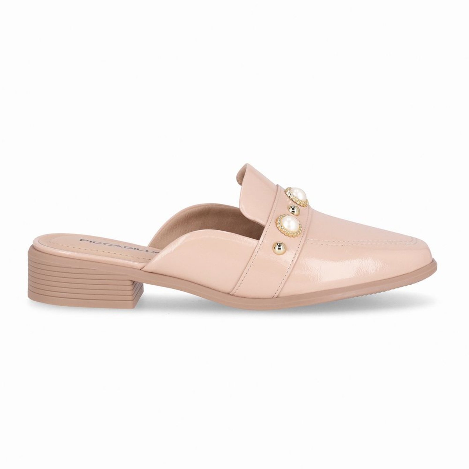 Vista 2 Mule Giovanna Salto Baixo Rose Piccadilly rosa rose Piccadilly rosa rose