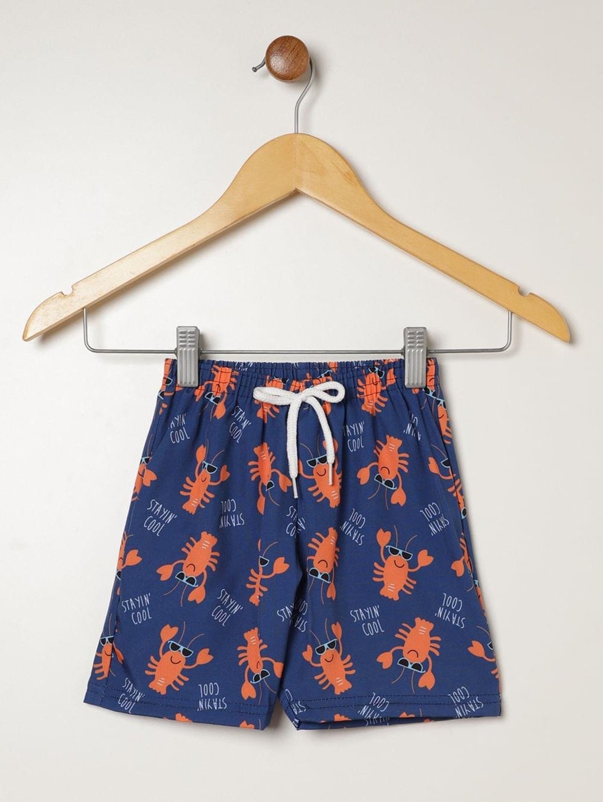 Infantil - Bermuda Estampada Para Menino - MARINHO