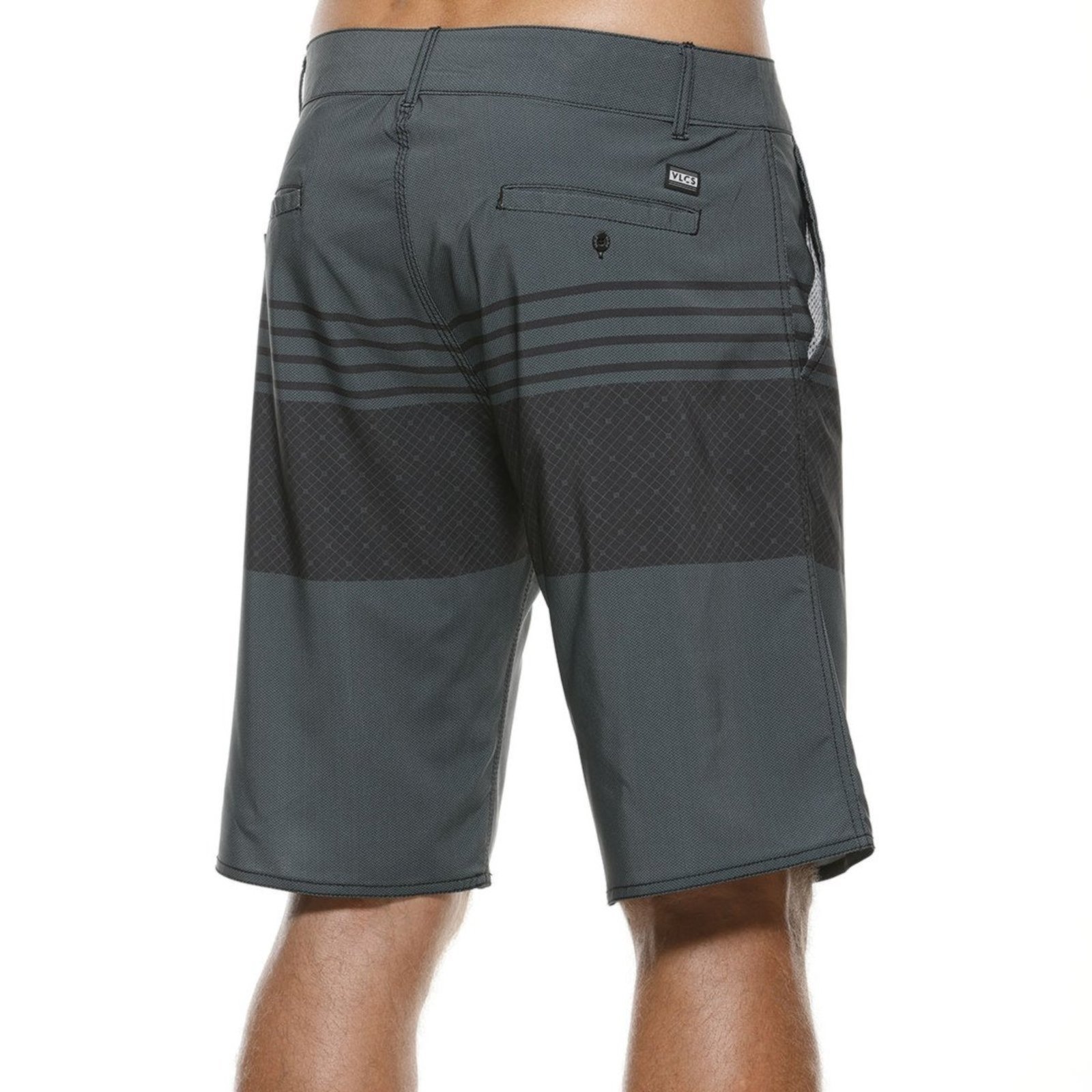 Vista 3 Bermuda Passeio Masculina Tactel Elastano Leve VLCS VLCS VIOLAÇÕES cinza VLCS VIOLAÇÕES cinza