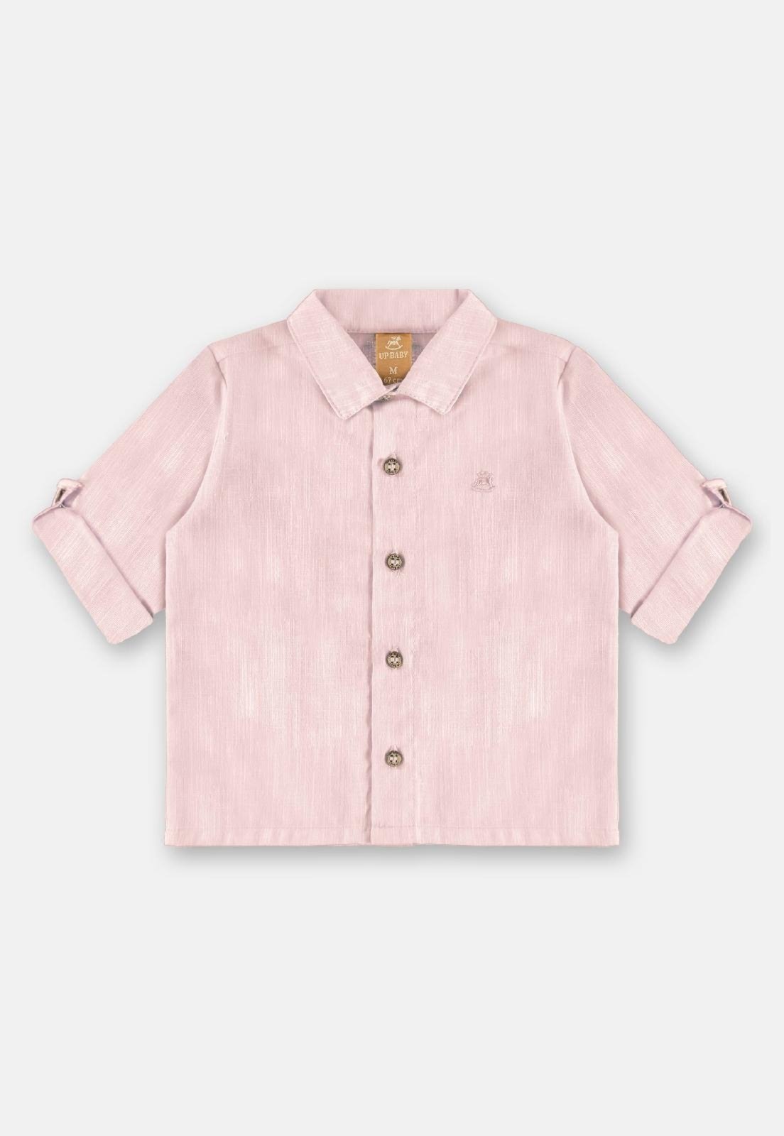 Infantil - Camisa Social para Menino Up Baby Rosa