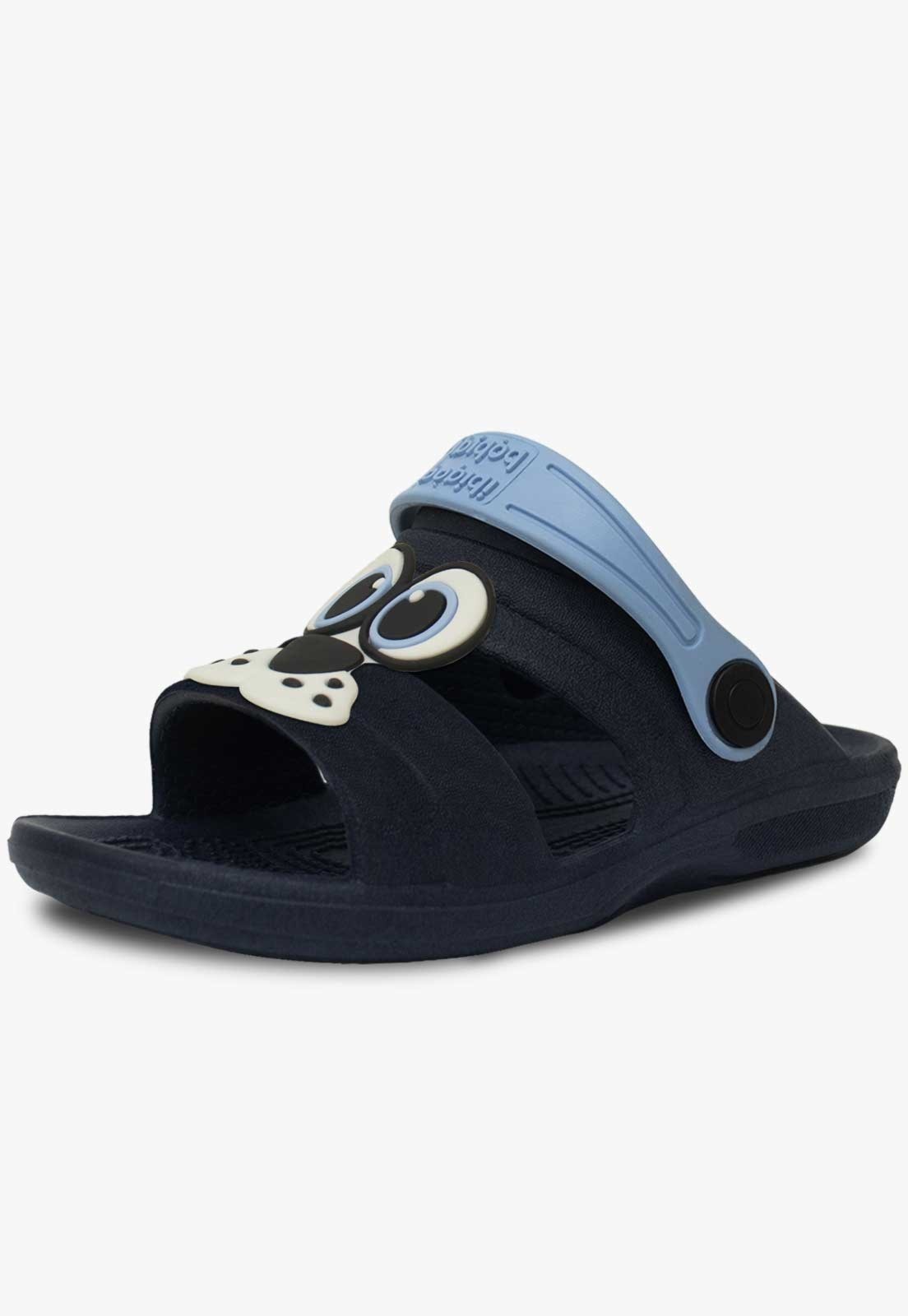 Infantil – Sandalia Papete Masculino Pópidi Menino Babuche Cachorro Azul Marinho