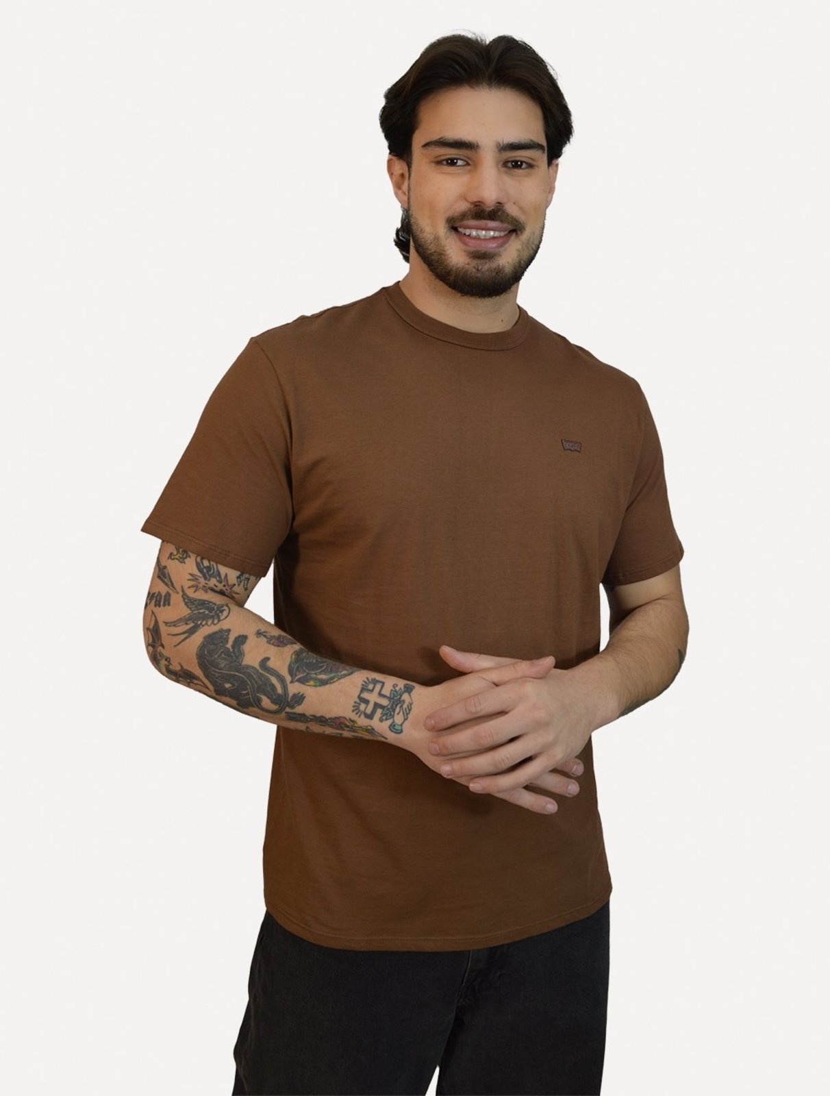 Camiseta Masculina Levis Classic SS Original HM Marrom