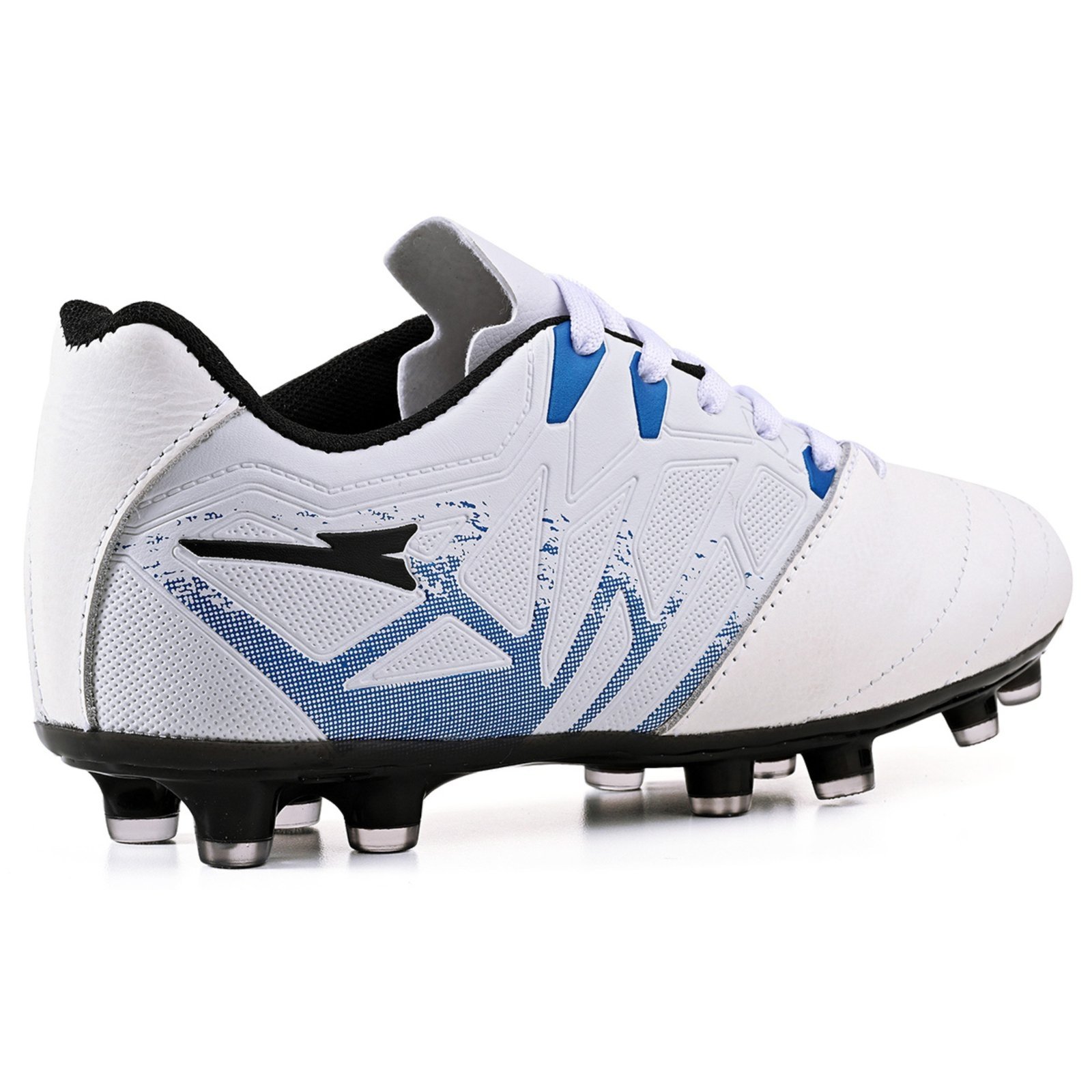 Vista 3 Chuteira de Futebol Masculina Campo Grama Natural Bico Reforçado em Couro CALCADOS LGHT LIGHT branco natural CALCADOS LGHT LIGHT branco natural