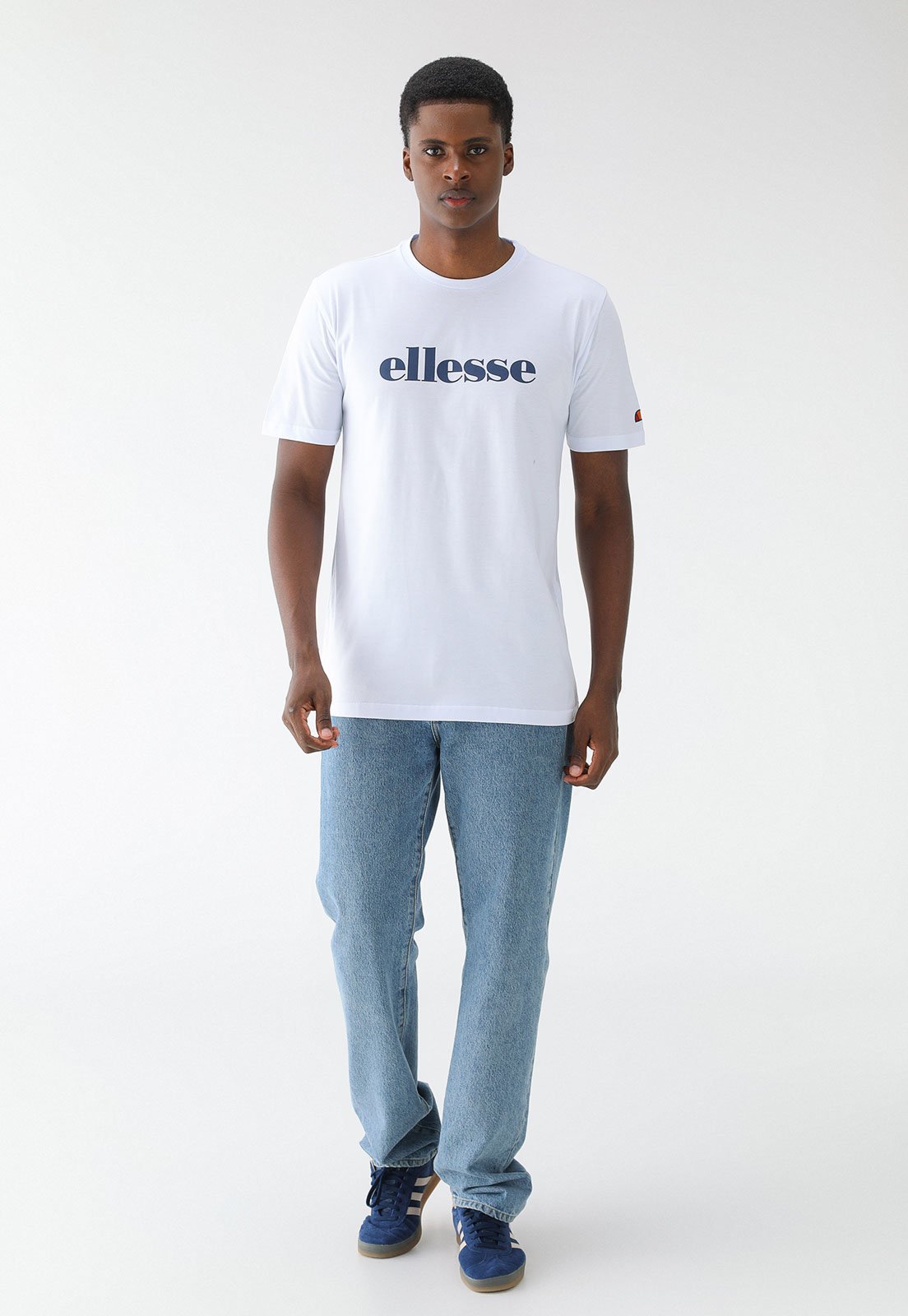Camiseta ELLESSE Reta Estampa Branca