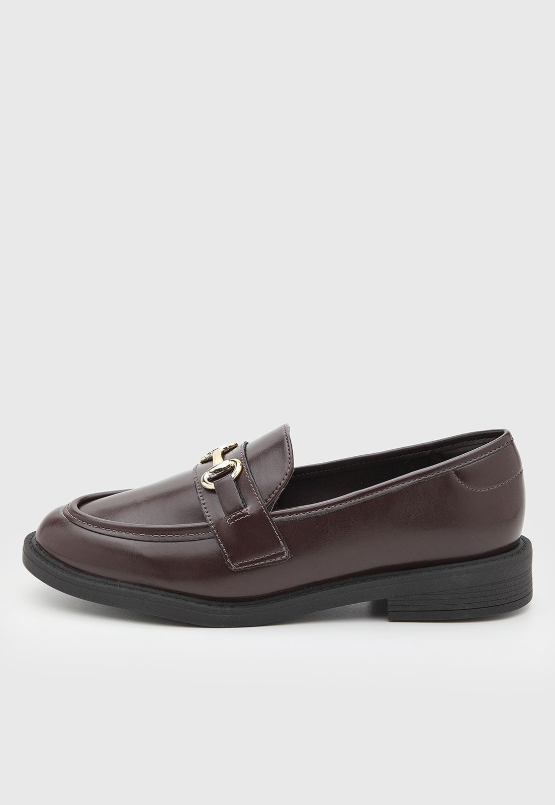Mocassim Feminino Vizzano Detalhe Metálico Marrom