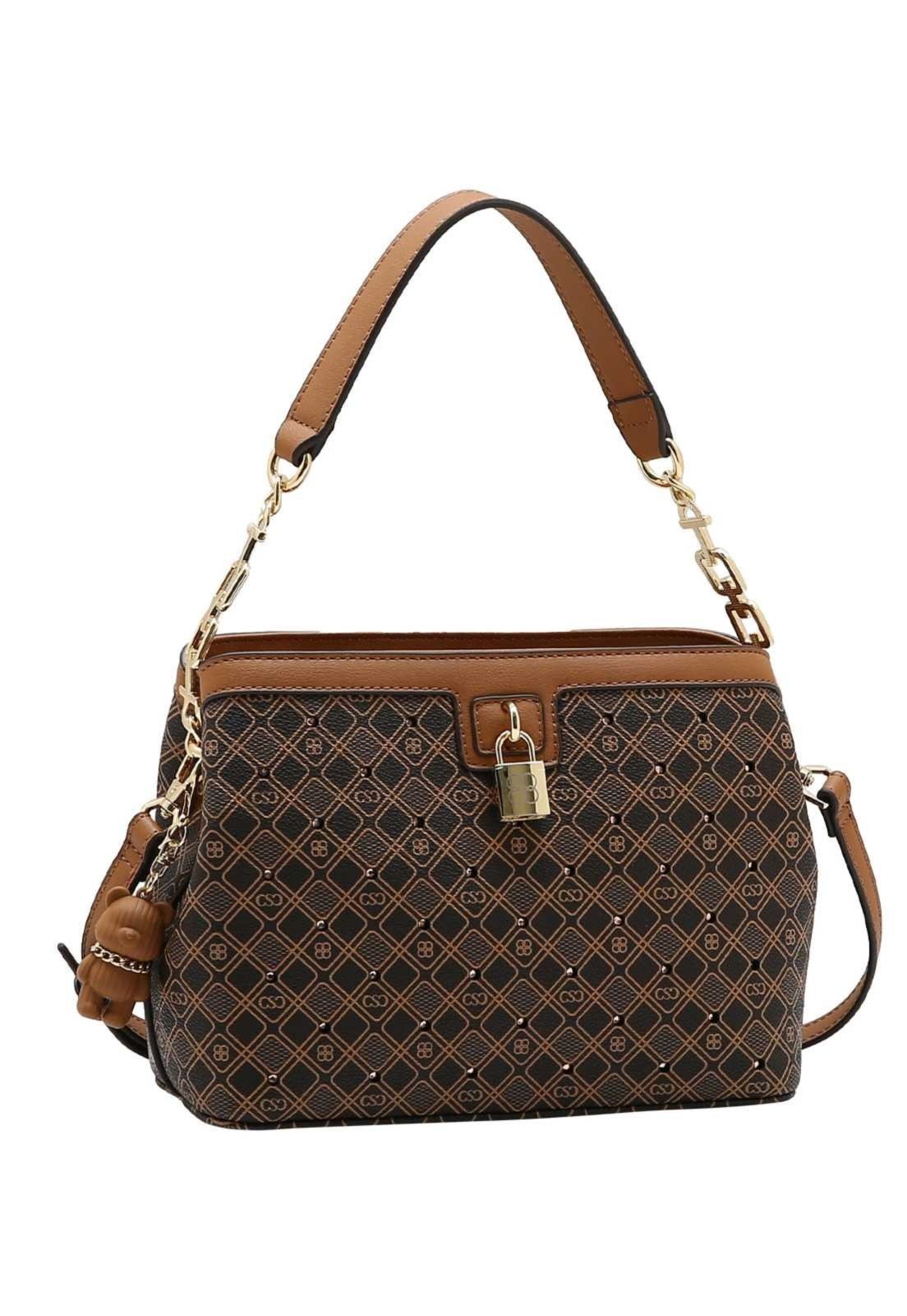 Bolsa Feminina Chenson New Cristal 3485758 Café