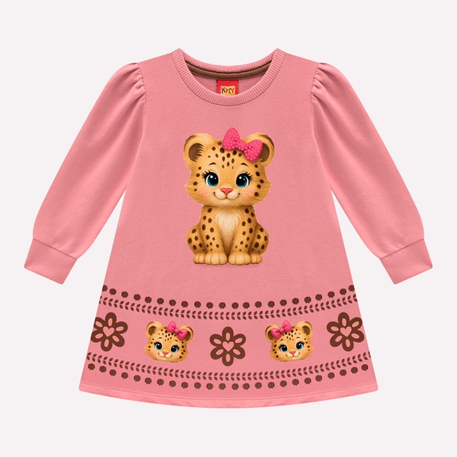 Infantil - Vestido Menina em Moletinho Kyly