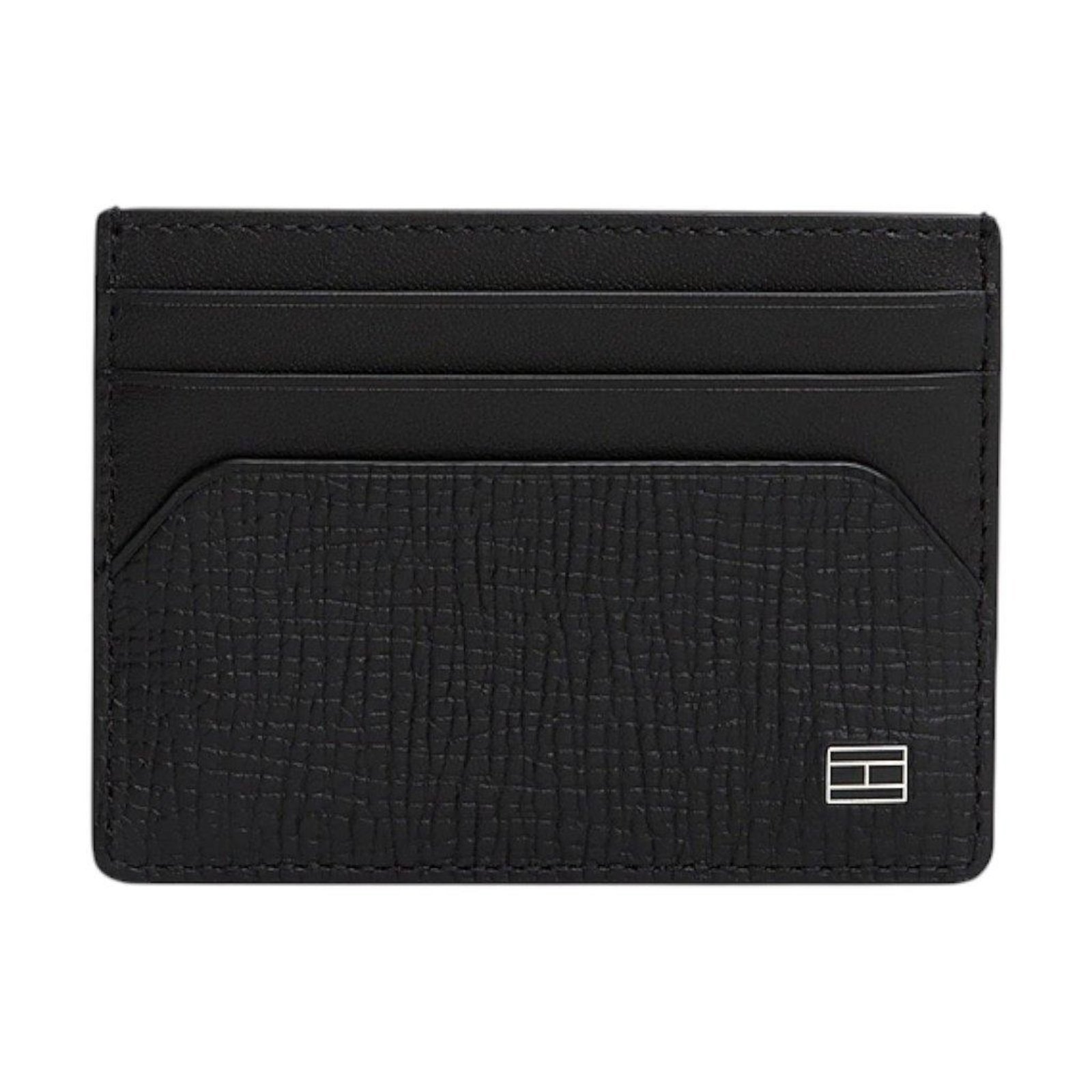 Vista 2 Carteira Tommy Hilfiger Flag Cc Holder Masculino Couro preto Tommy Hilfiger preto