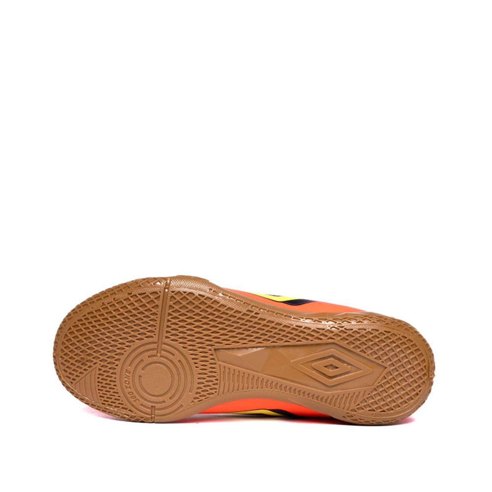 Vista 3 Infantil - Chuteira Umbro Futsal Fast II JR Roxo laranja Umbro laranja