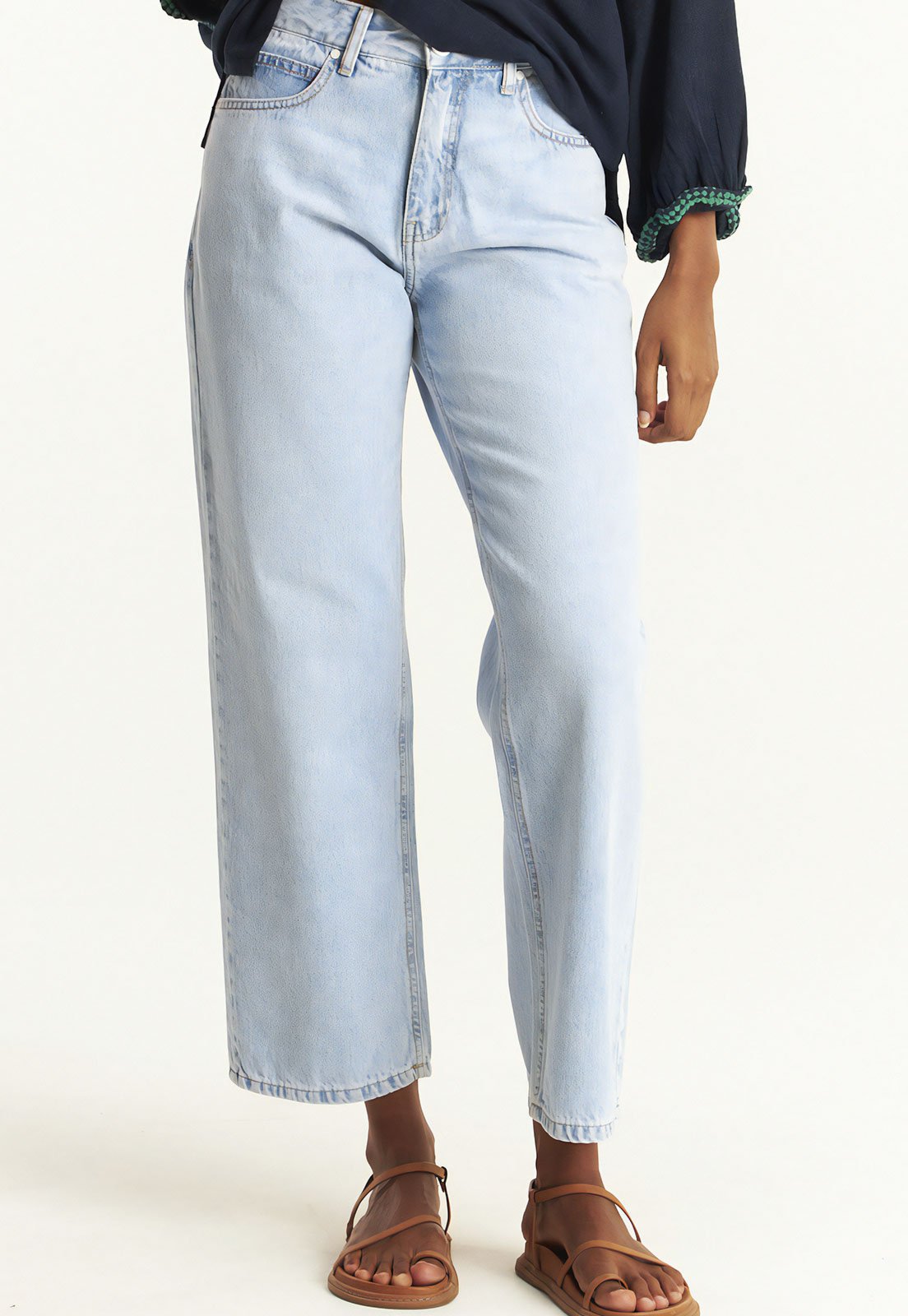 Calça Jeans Cantão Reta Basic Azul