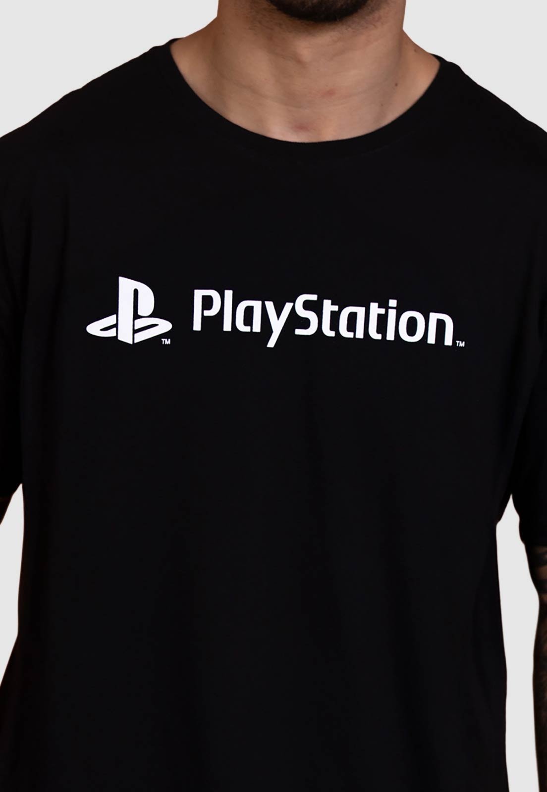 Camiseta Piticas Playstation Never Stop Playing Preto