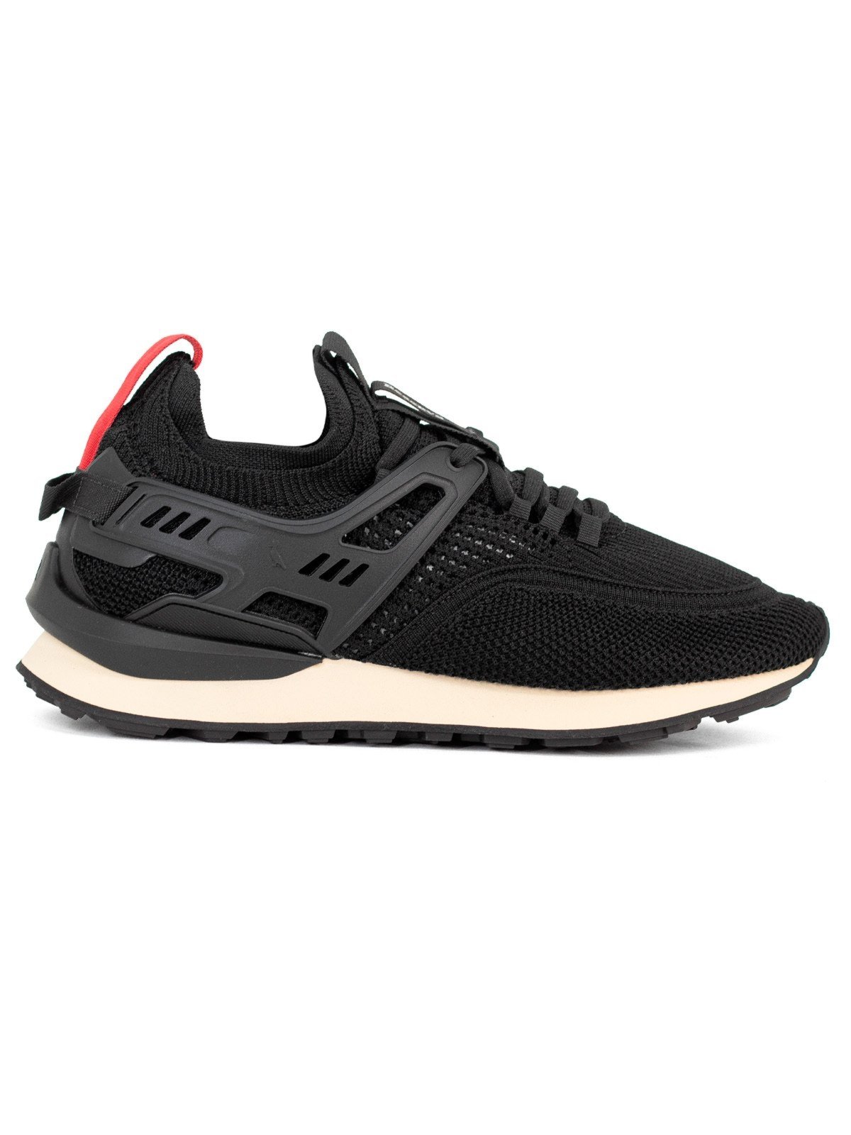 Tênis Masculino Reserva RSV Go Future Jogg Knit Emborrachado Cadarço Preto