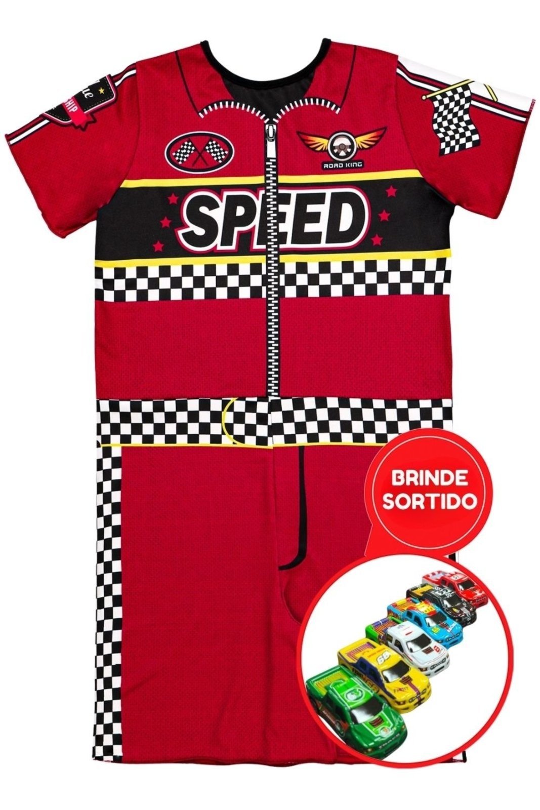 Infantil – Fantasia Bem Vestir Piloto Vermelho