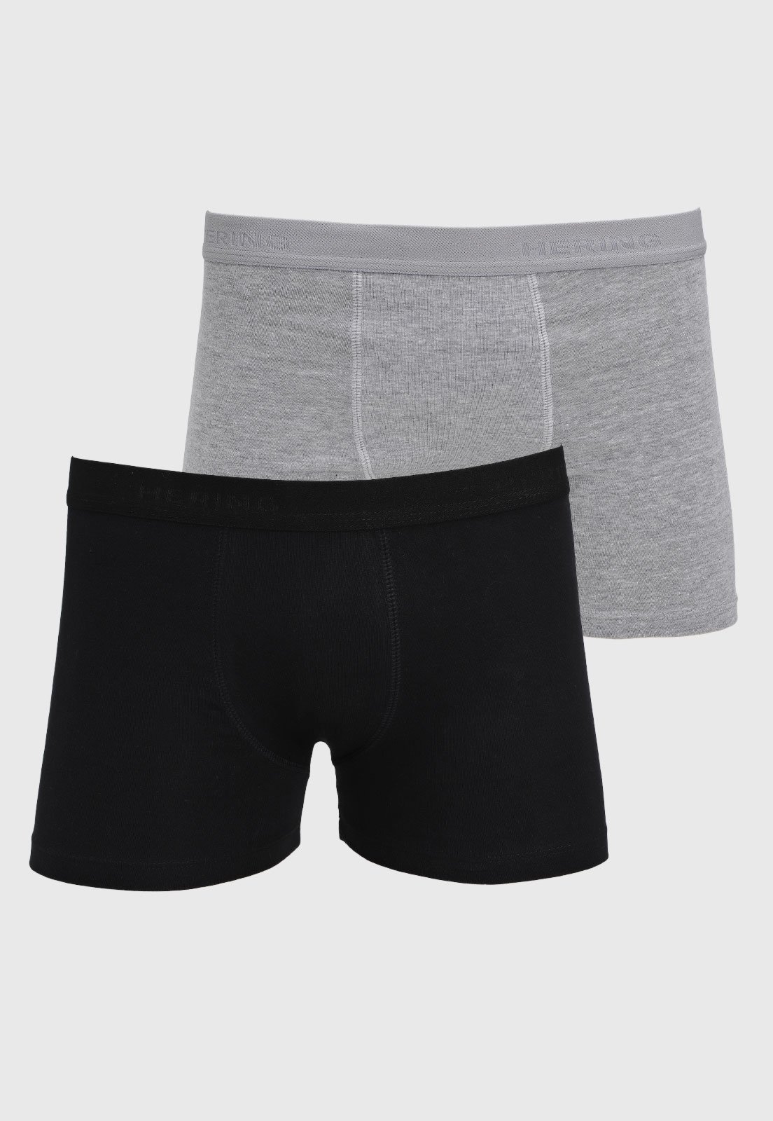 Kit 2 Boxers Masculina Hering Cintura Média Preta