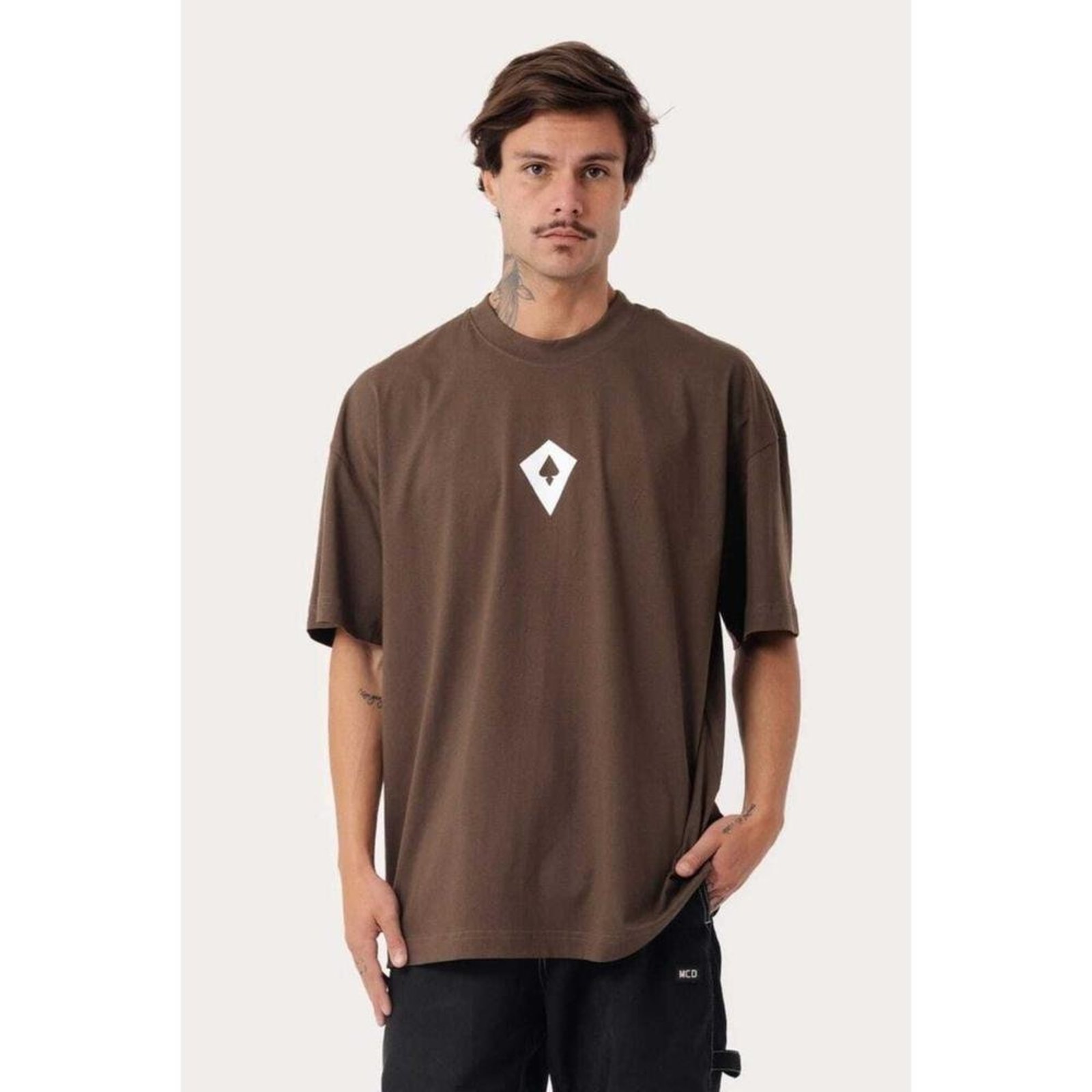 T-Shirt Box Fit Mcd Verde Militar