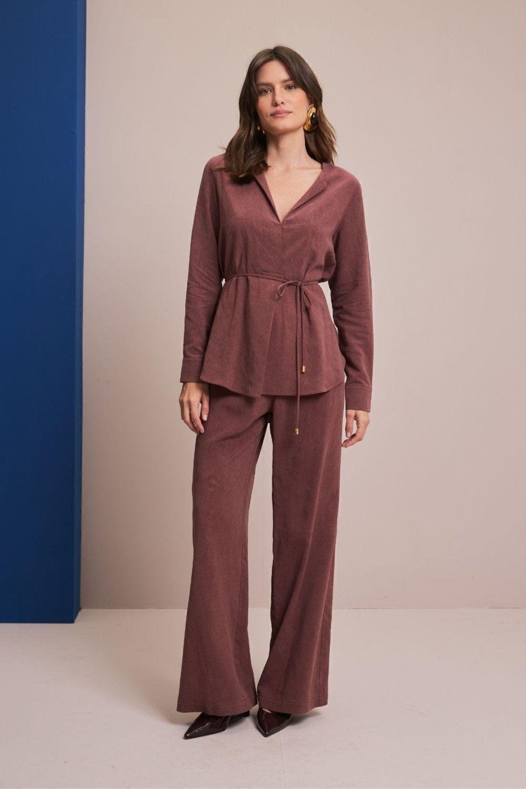 Calça Cordão Carlota Costa Vermelho