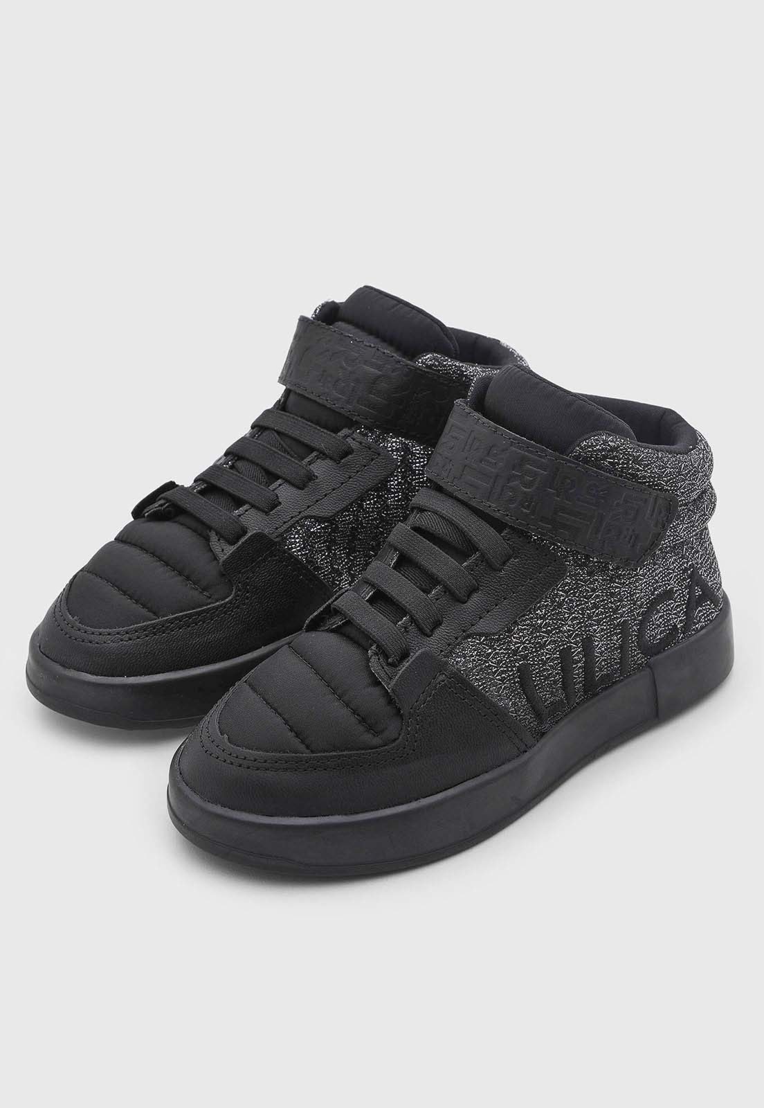 Infantil - Tênis Lilica Ripilica Lovely Mid SNKR 91 Preto