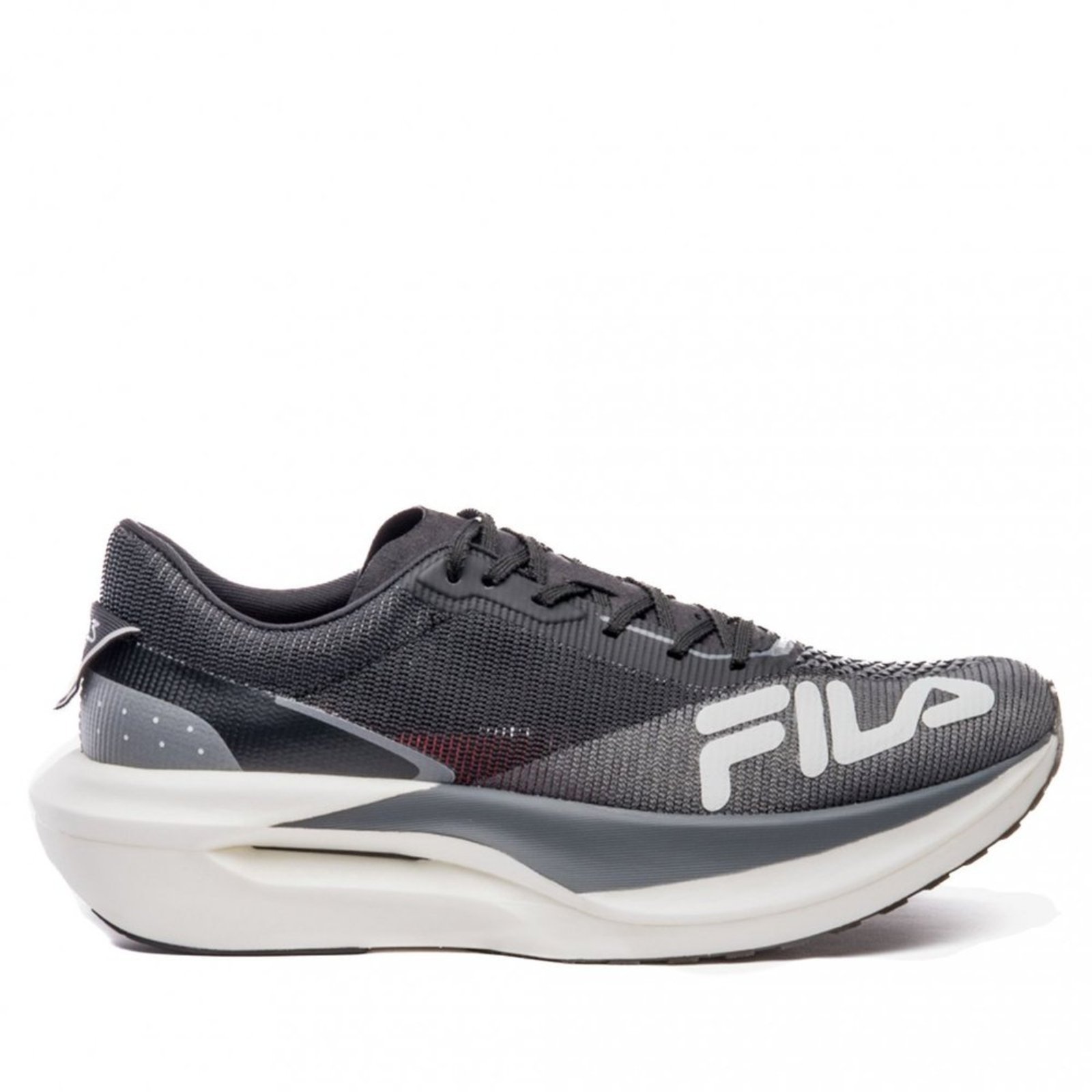 Vista 2 Tênis Masculino Running Fila Racer Carbon 3 Fila Preto preto carbon Fila preto carbon