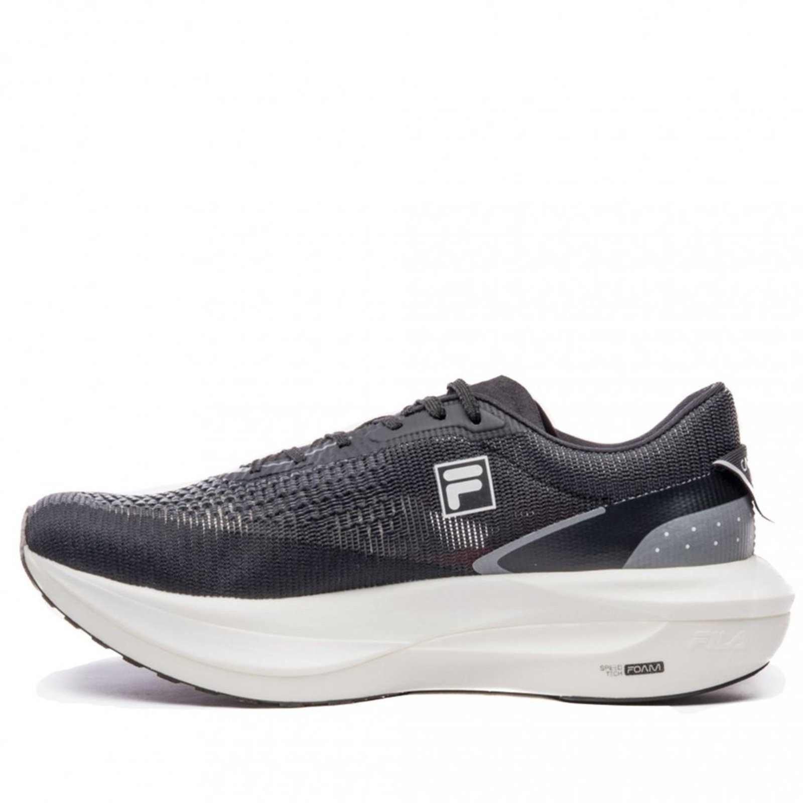 Vista 3 Tênis Masculino Running Fila Racer Carbon 3 Fila Preto preto carbon Fila preto carbon