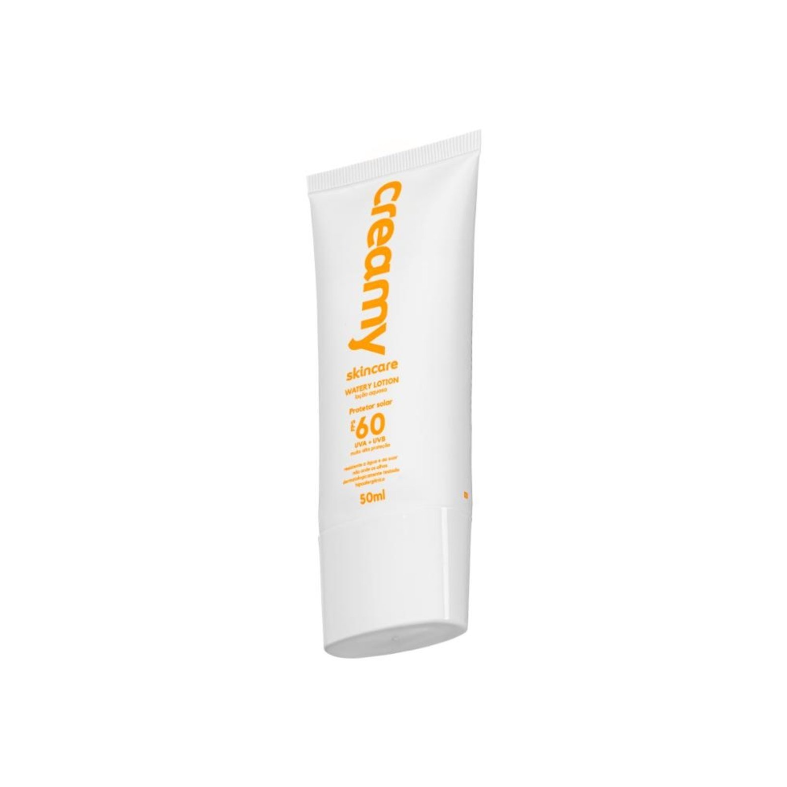 Creamy Skincare Protetor Solar 50g FPS 60 Watery Lotion 50ml Incolor