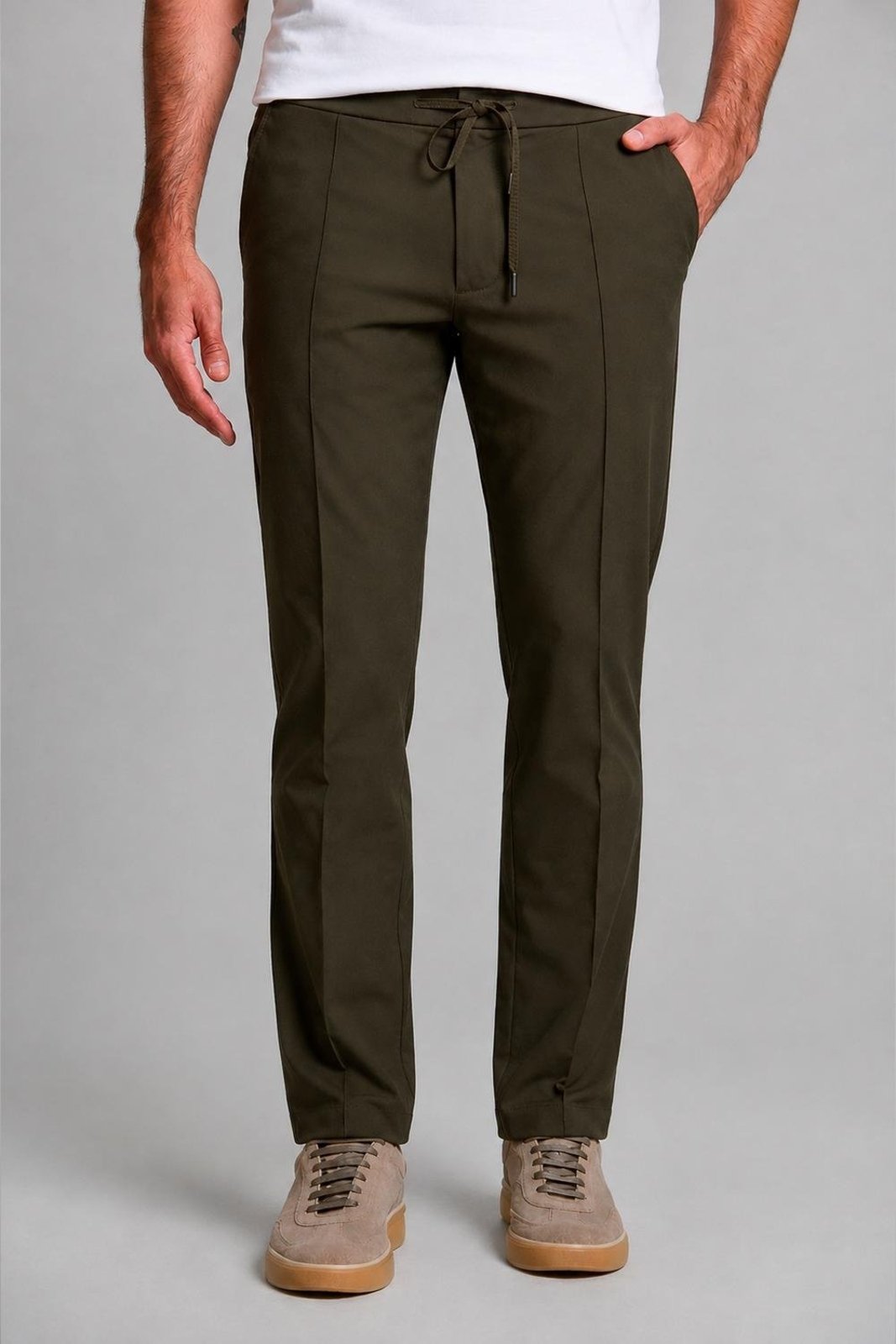 Calça Alfaiataria Hitech Slim Fit, 014900 Verde