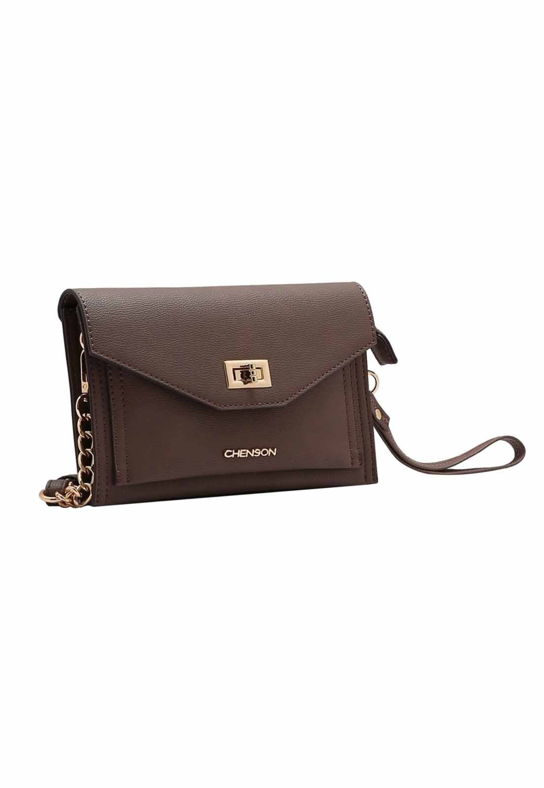 Bolsa Feminina Chenson Original Transversal Marrom 3484933