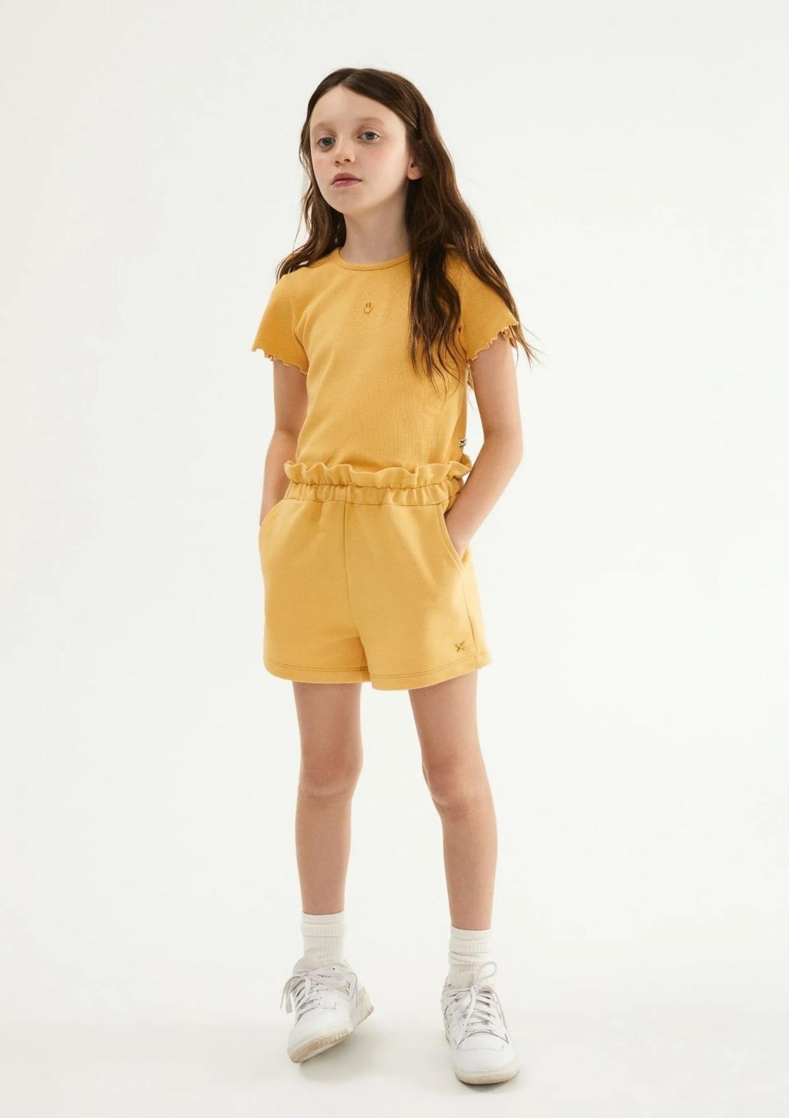 Infantil - Shorts Menina Clochard Em Moletom Hering