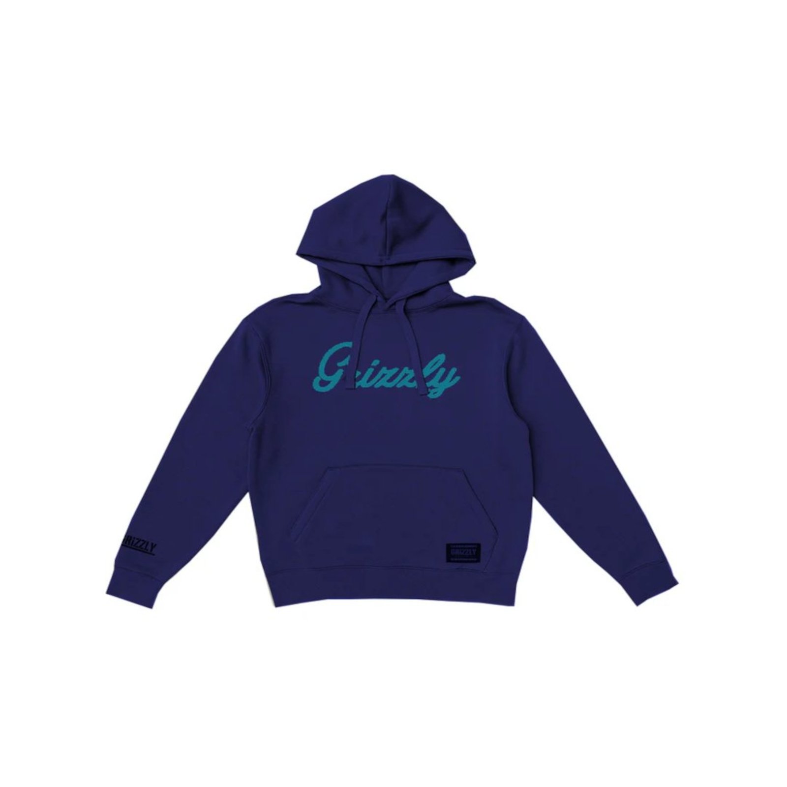 Moletom Grizzly Script Logo Hoodie - MIDNIGHT BLUE