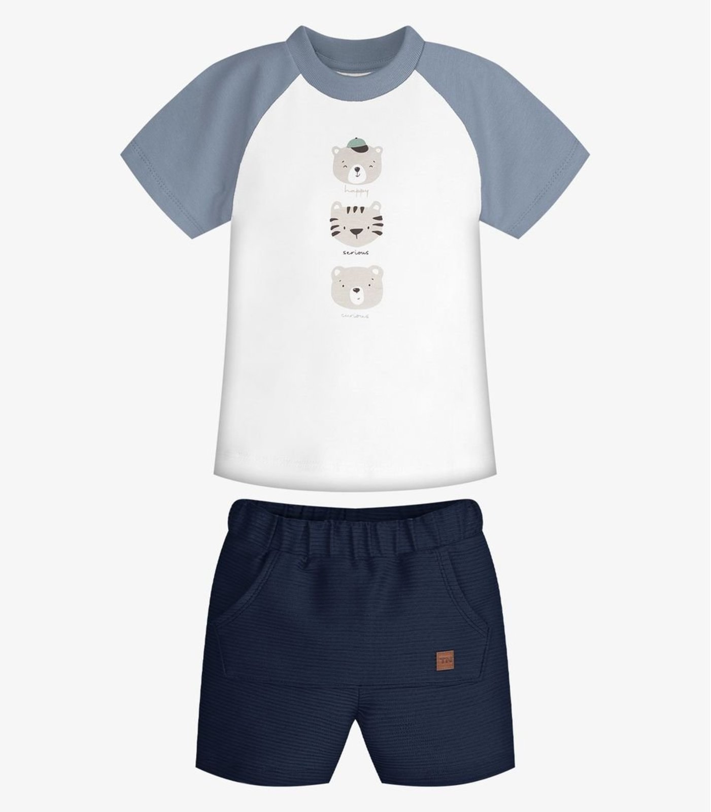 Infantil - Conjunto Camiseta Com Bermuda Trick Nick Azul