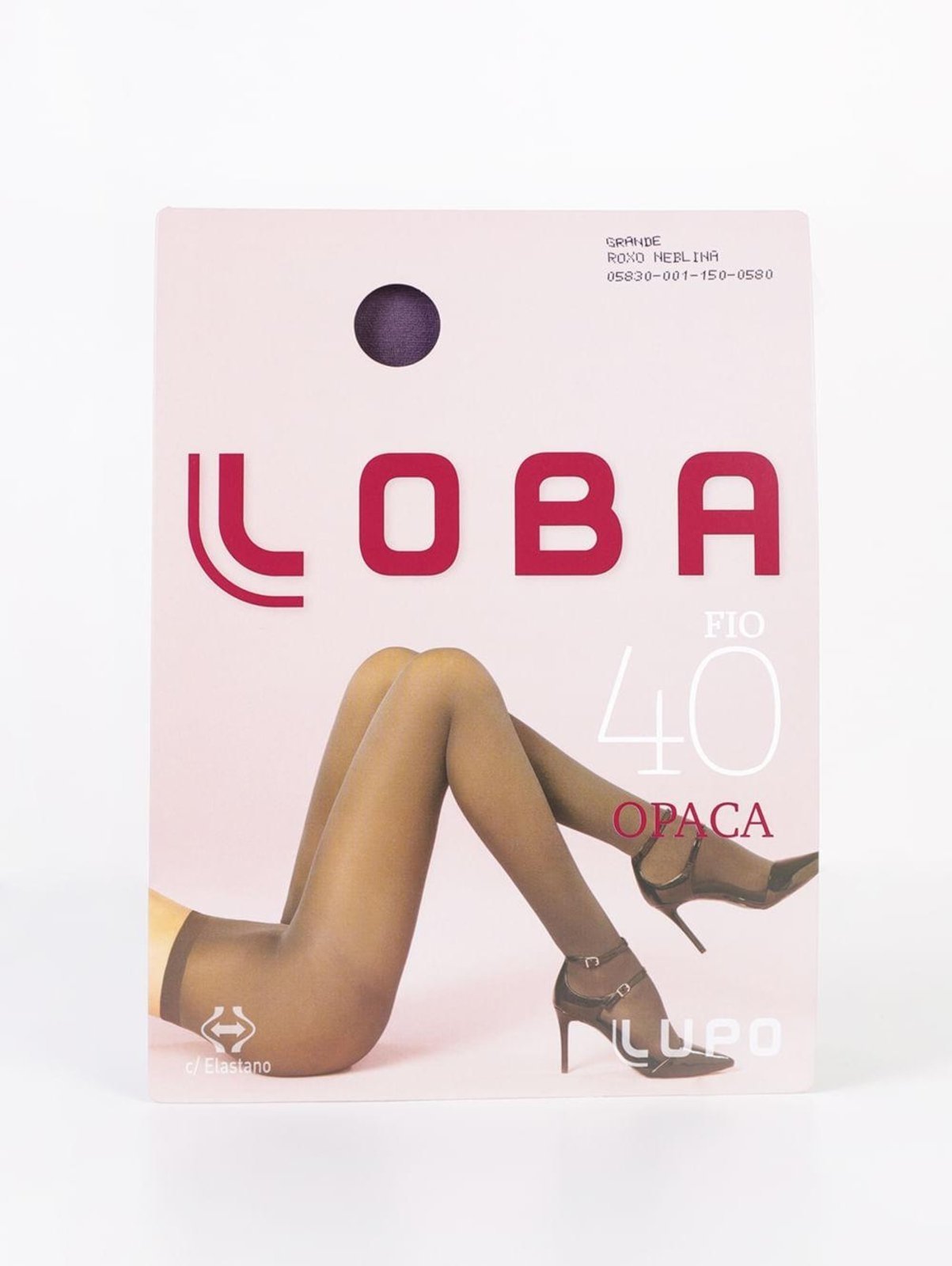 Vista 2 Meia - Calça Fio 40 Lupo Feminina vermelho Lupo vermelho