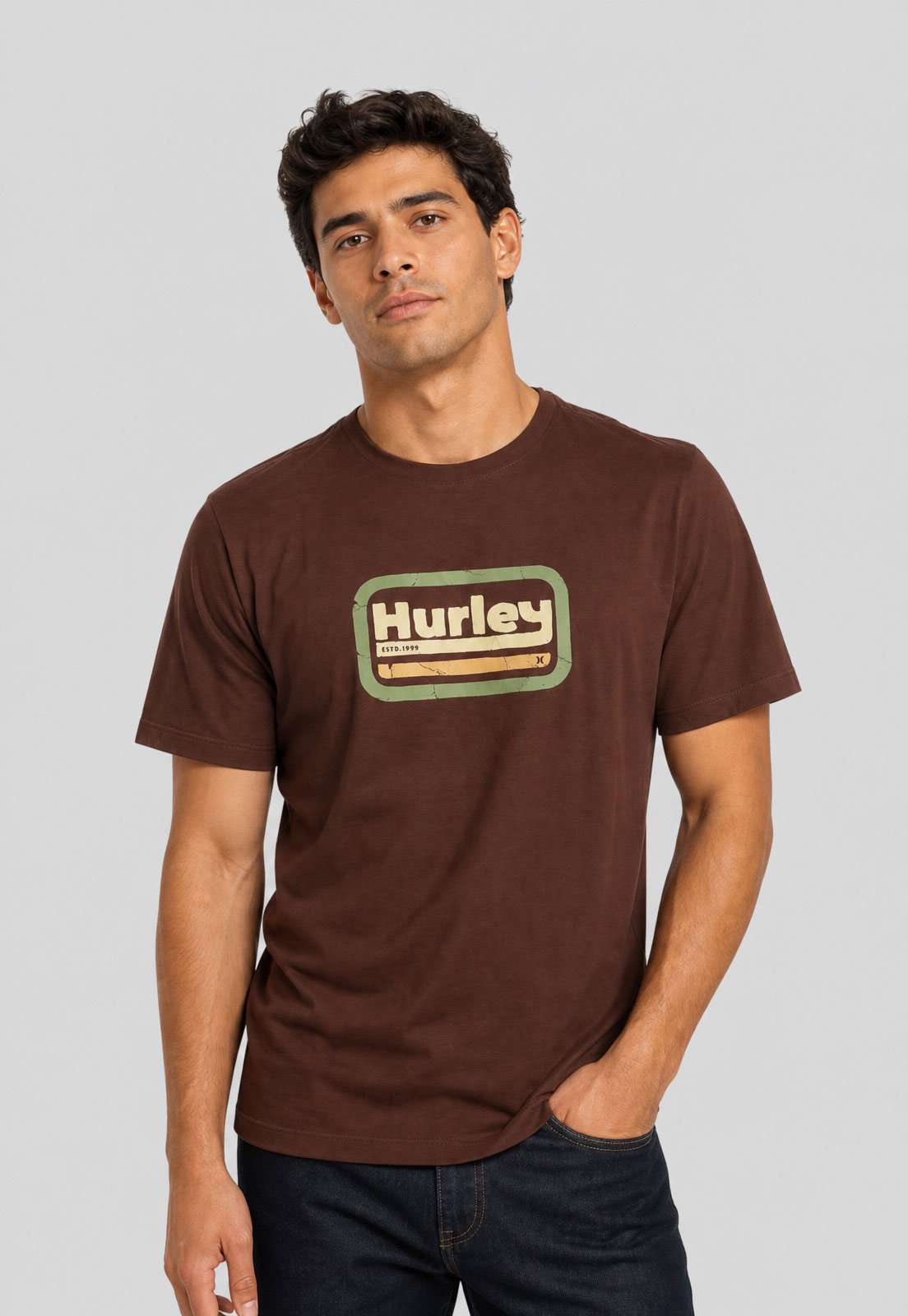 Camiseta Masculina Hurley Desert Marrom