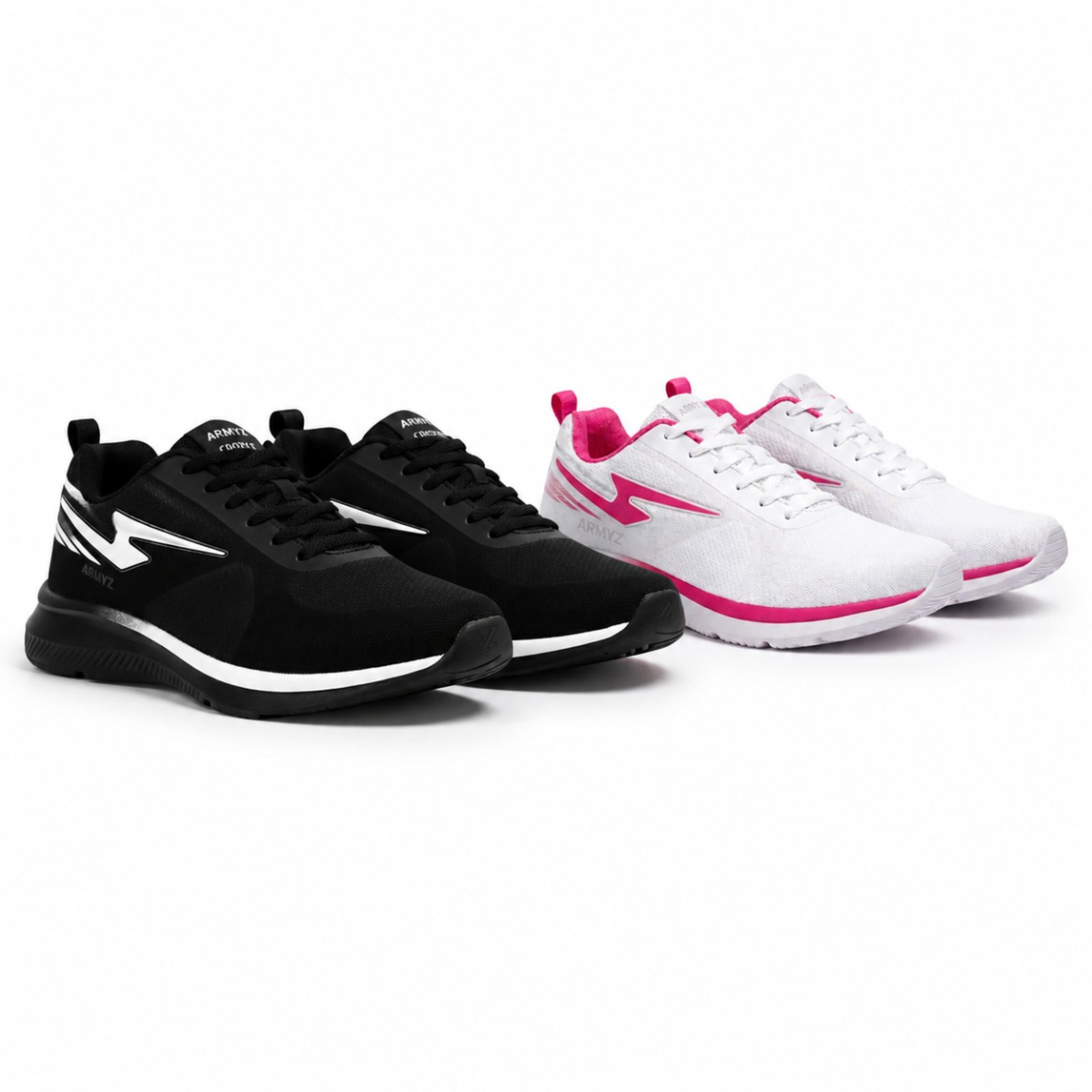 Tênis Feminino Esportivo Leve Confortável Macio Antiderrapante- 2 Pares