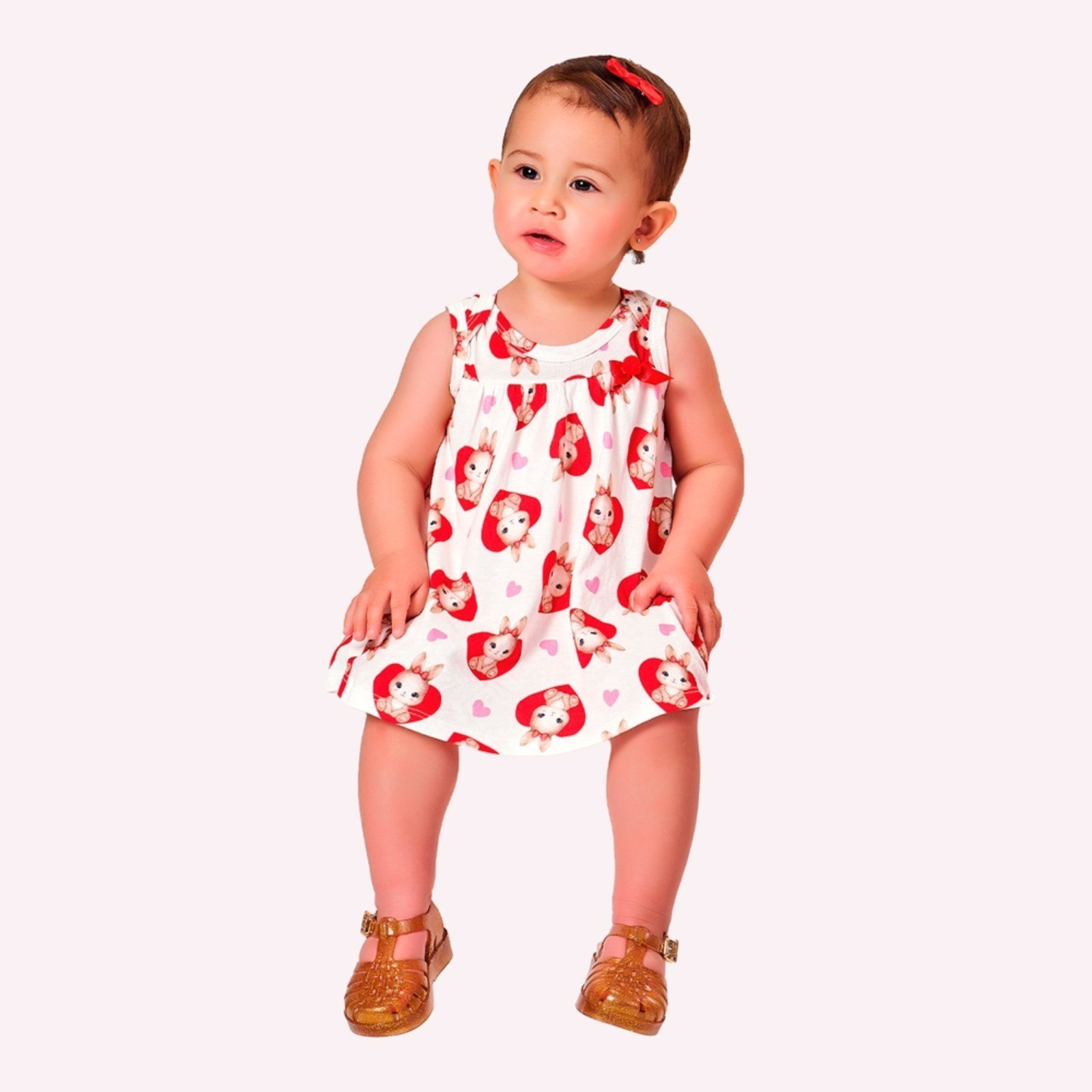 Infantil - Vestido Menina Coelhos Kyly