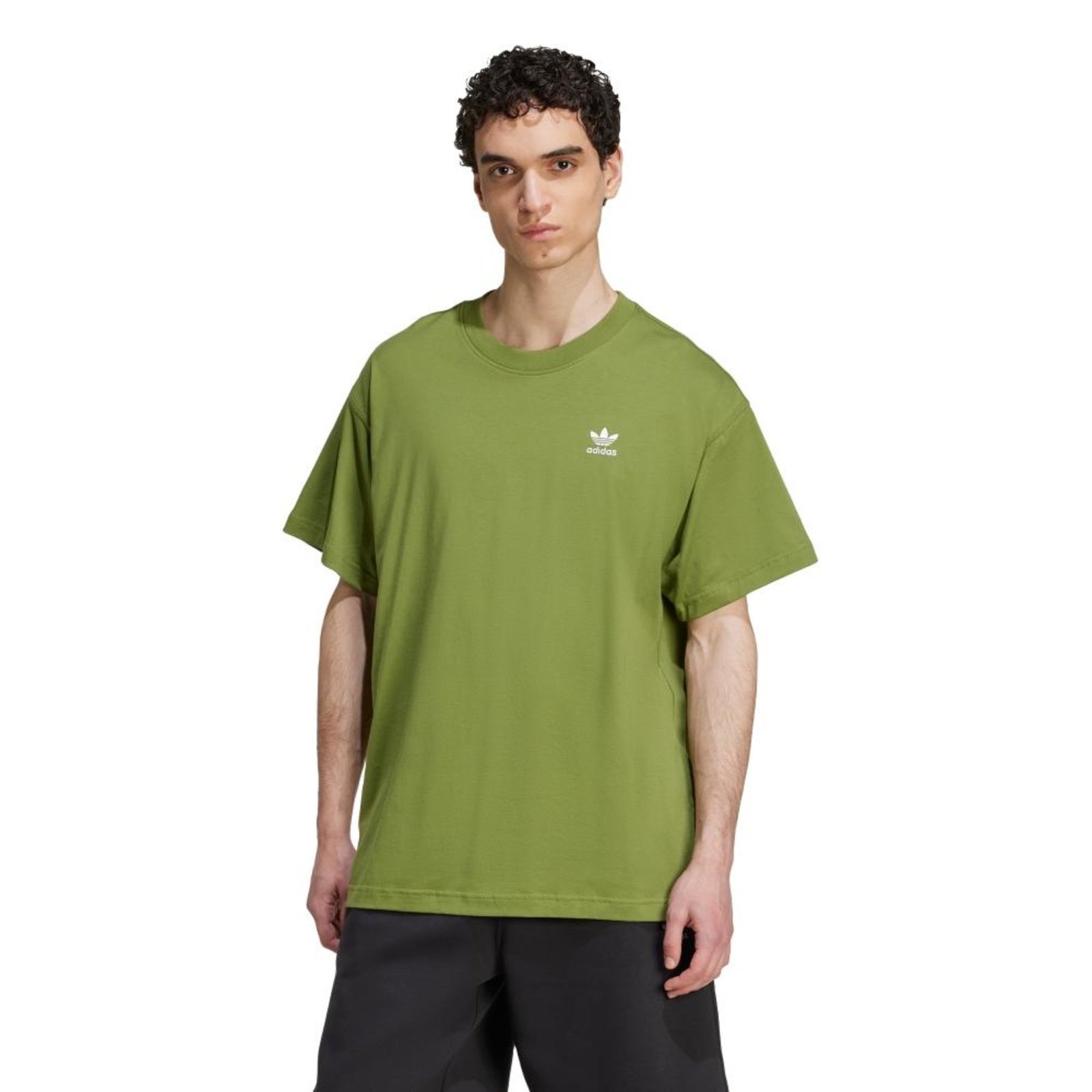 Camiseta Trefoil Essentials Oversized adidas Originals Verde