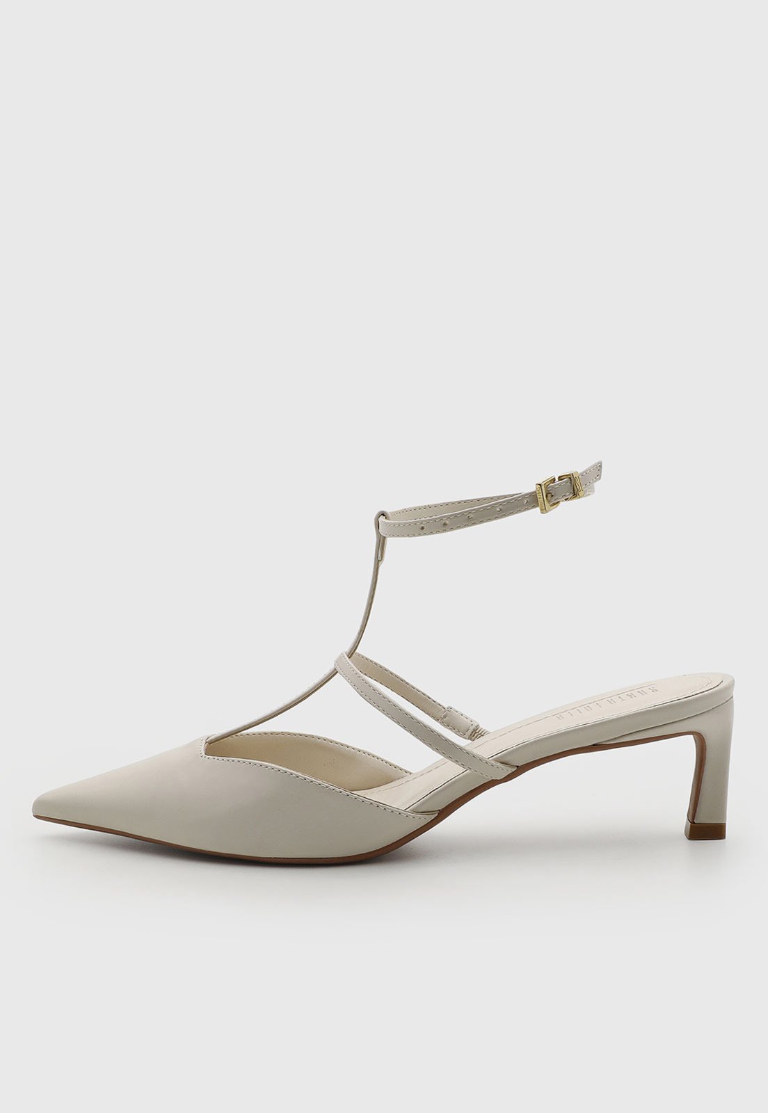 Scarpin Feminino Santa Lolla Salto Baixo Off-White