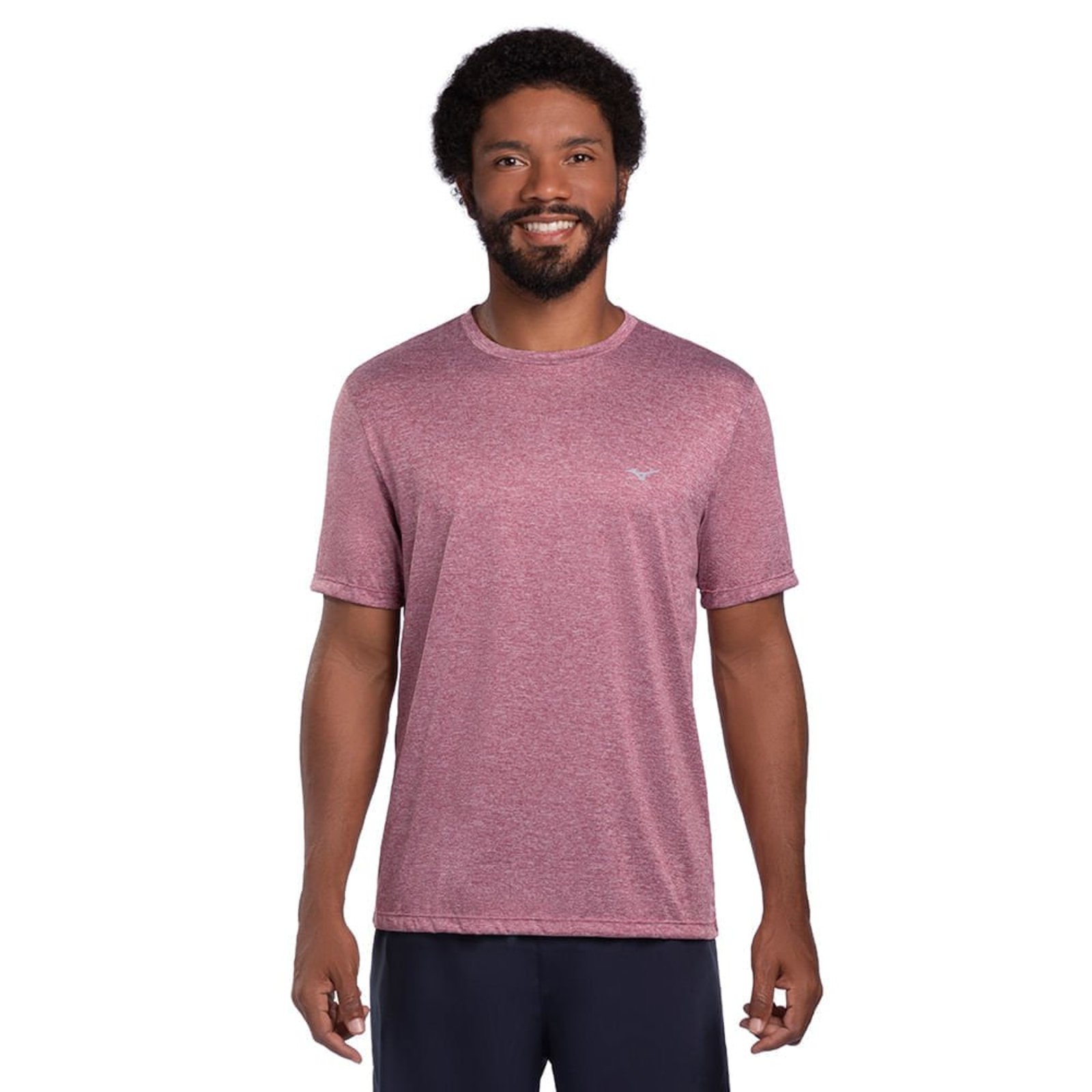 Camiseta de Corrida Masculina Mizuno Run Spark 2 Mescla