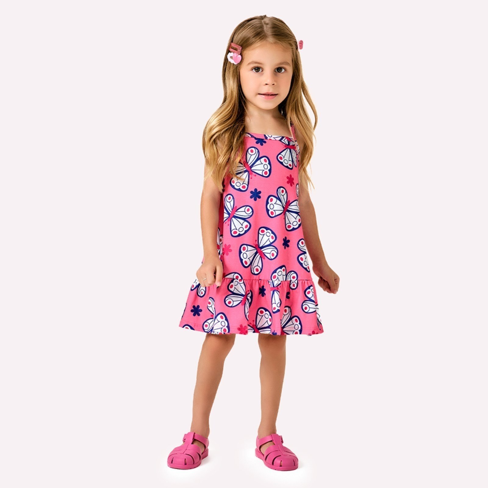 Infantil – Vestido Menina Borboletas Kyly