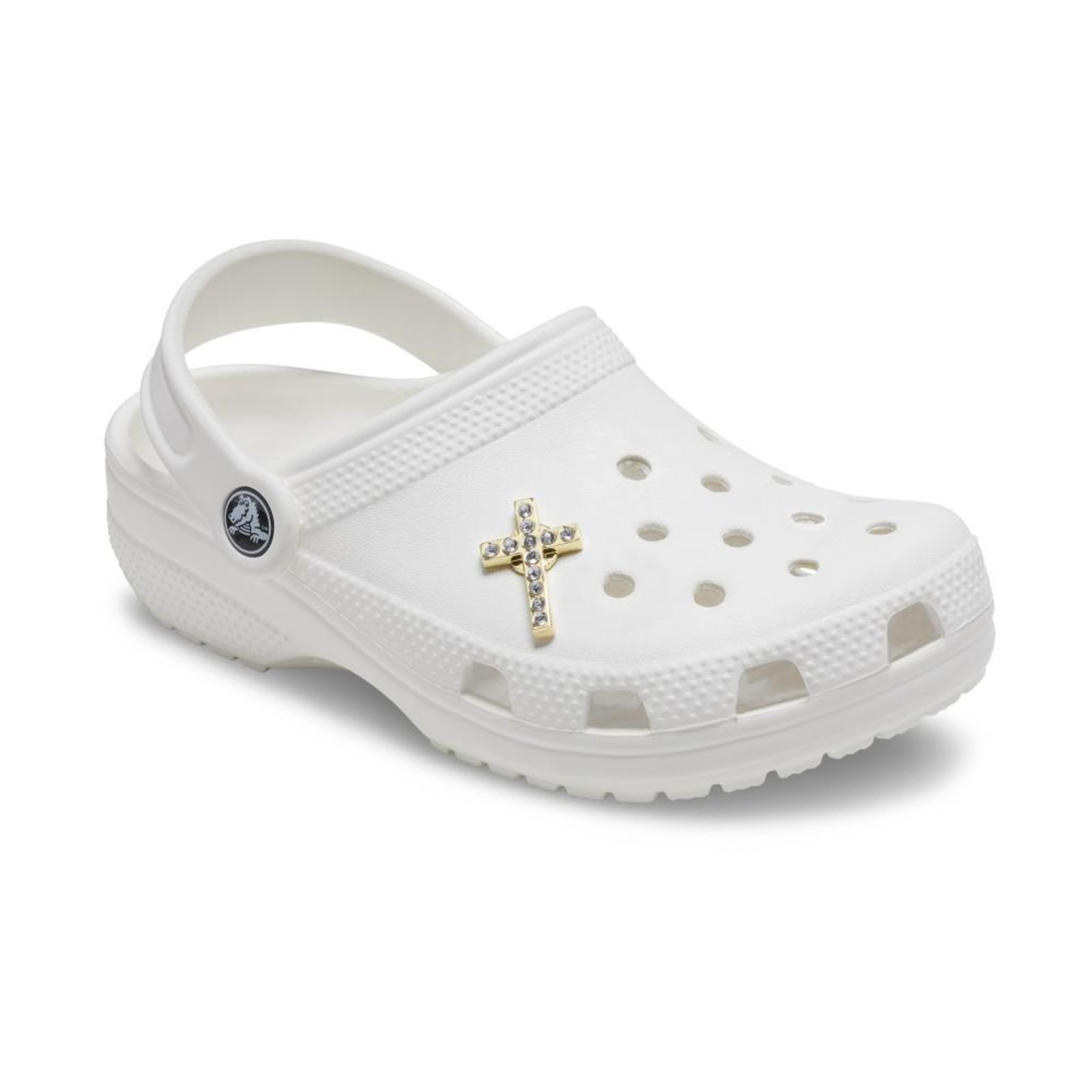 Vista 3 Infantil - Jibbitz™ Cruz com Brilho Crocs branco