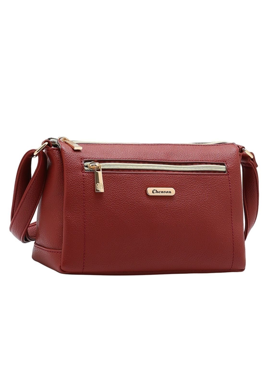 Bolsa Feminina Chenson Original Transversal 3484926 Vinho