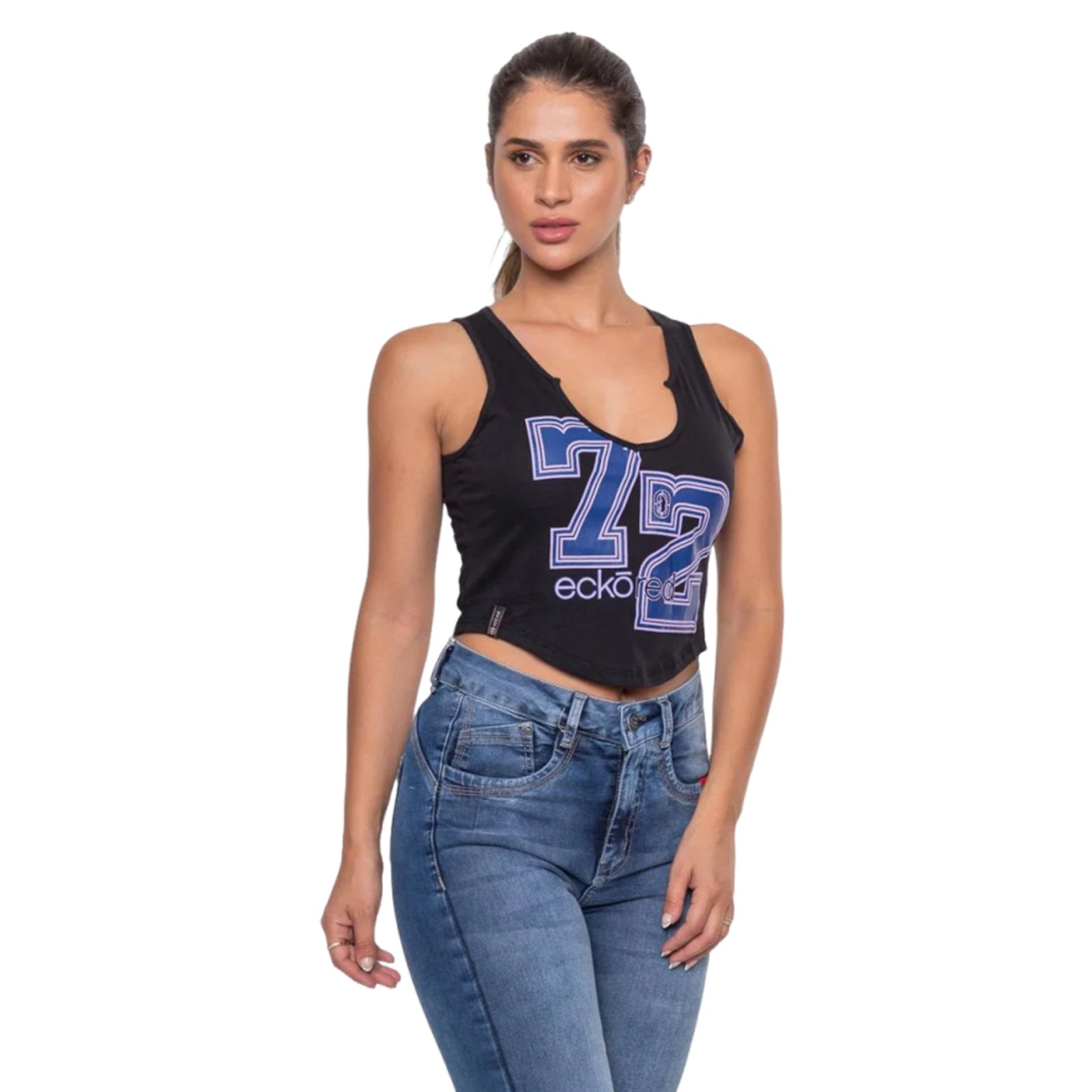 Top Ecko Feminino Line Preto