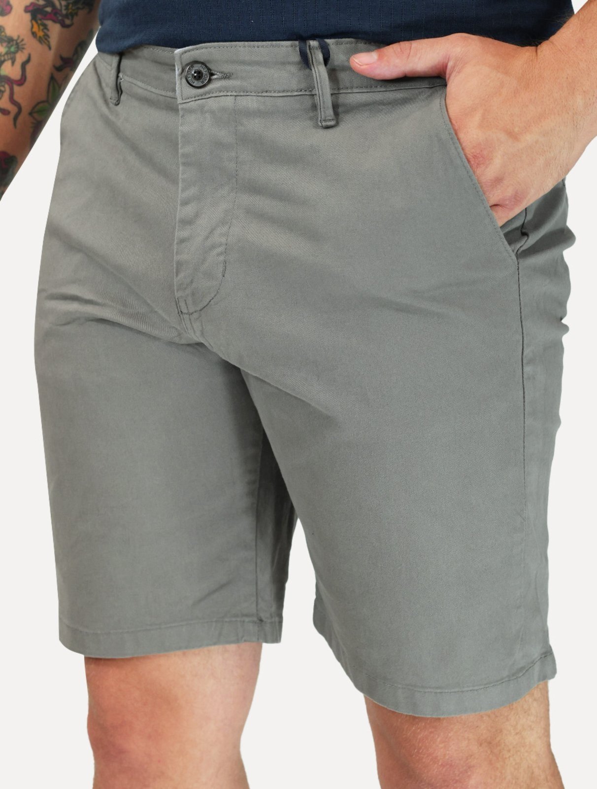 Vista 2 Bermuda Tommy Hilfiger Sarja Brooklyn 9in cinza Tommy Hilfiger cinza