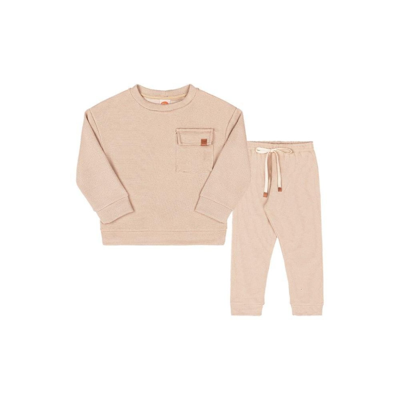 Infantil - Conjunto Calça Menino Livy 2 Bege