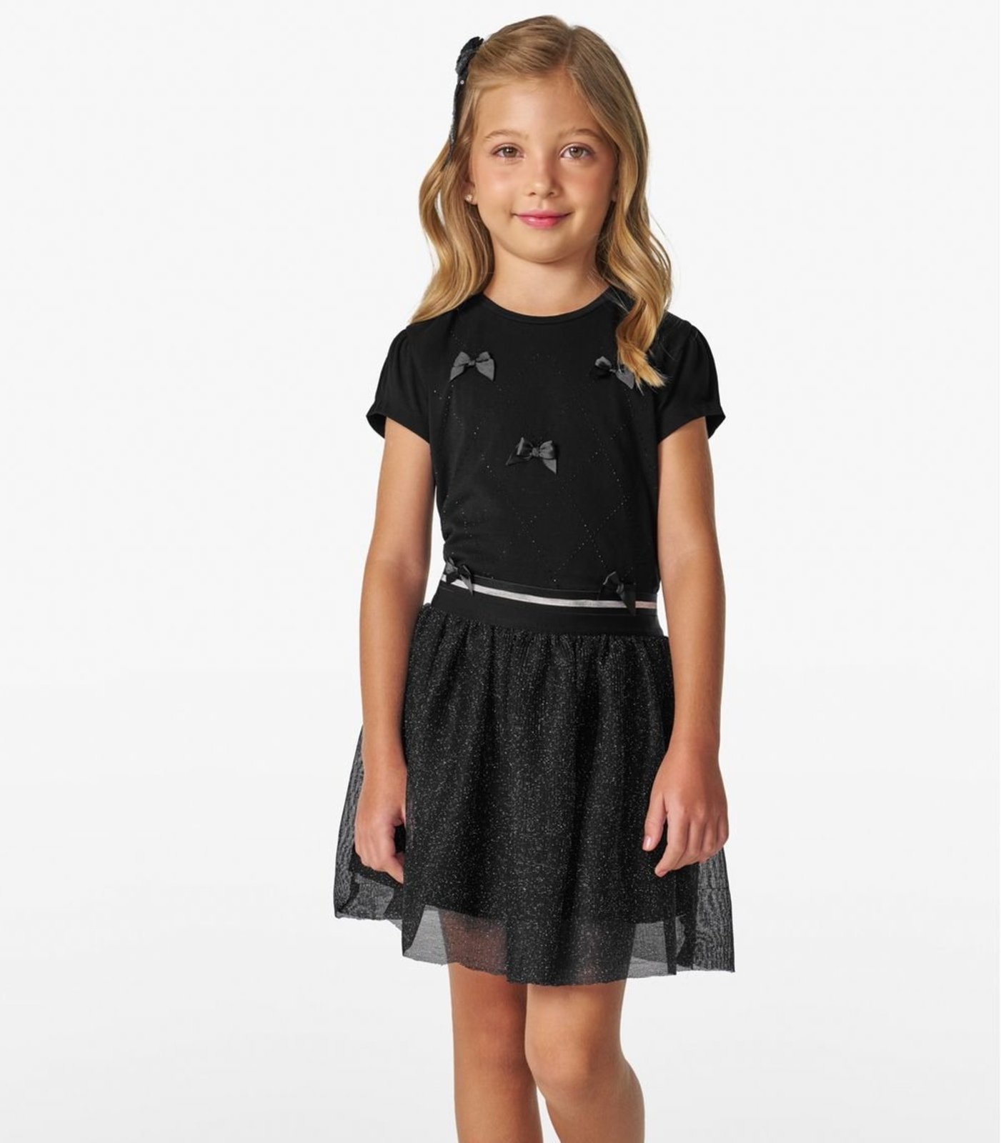 Infantil – Conjunto Blusa com Saia Trick Nick Preto