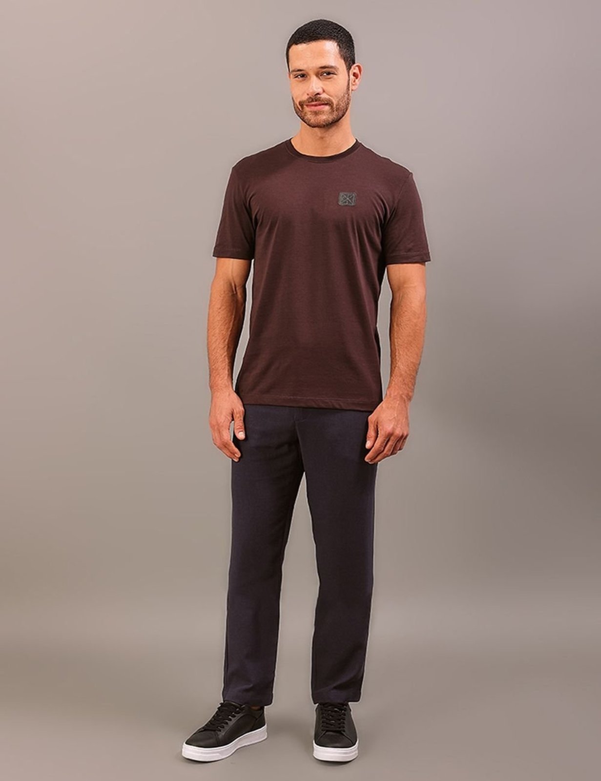 Calça Cks Masculino Linen - Marinho Calvin Klein Jeans